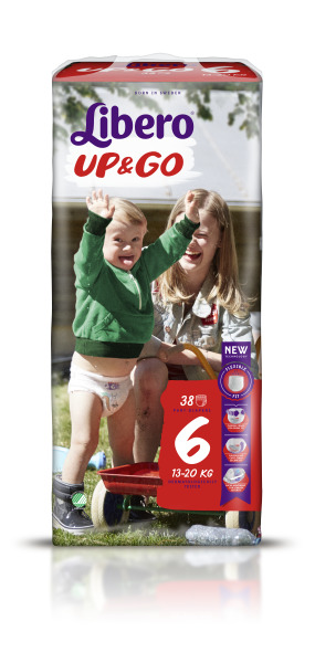 

Підгузки-трусики Libero Up&Go розмір 6, 13-20 кг, 38 шт