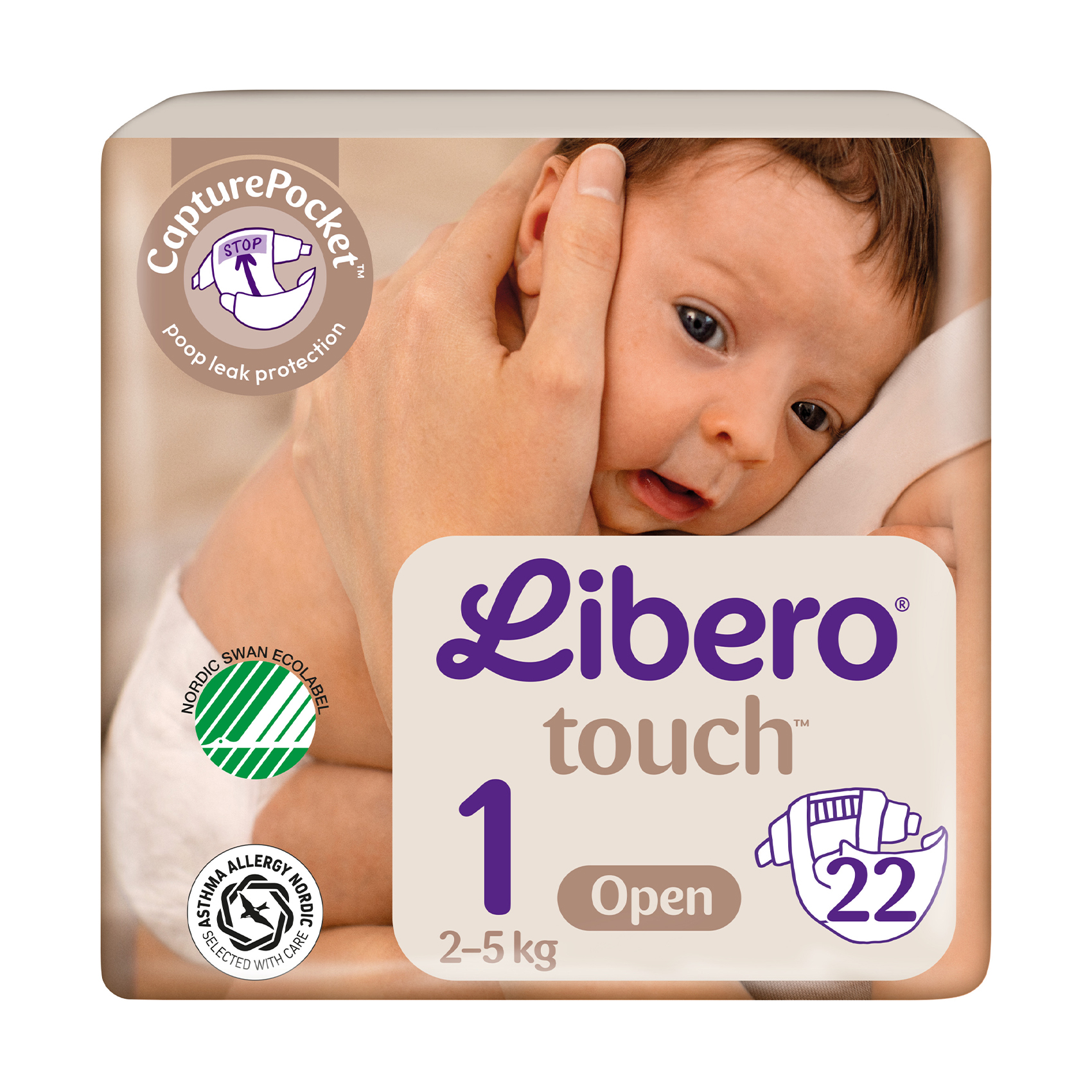 

Уцінка! Підгузки Libero Touch розмір 1 (2-5 кг), 22 шт
