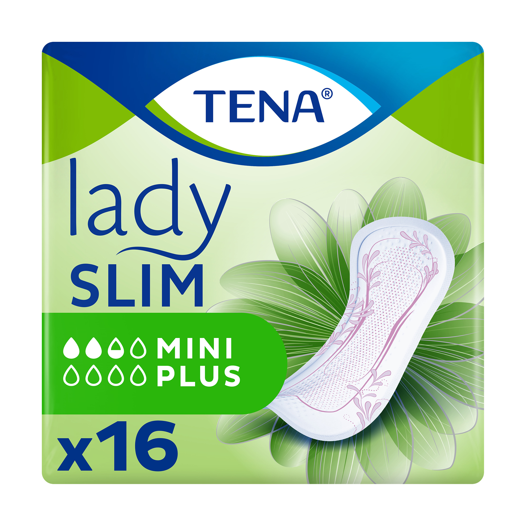 

Урологічні прокладки жіночі TENA Lady Slim Mini Plus, 16 шт