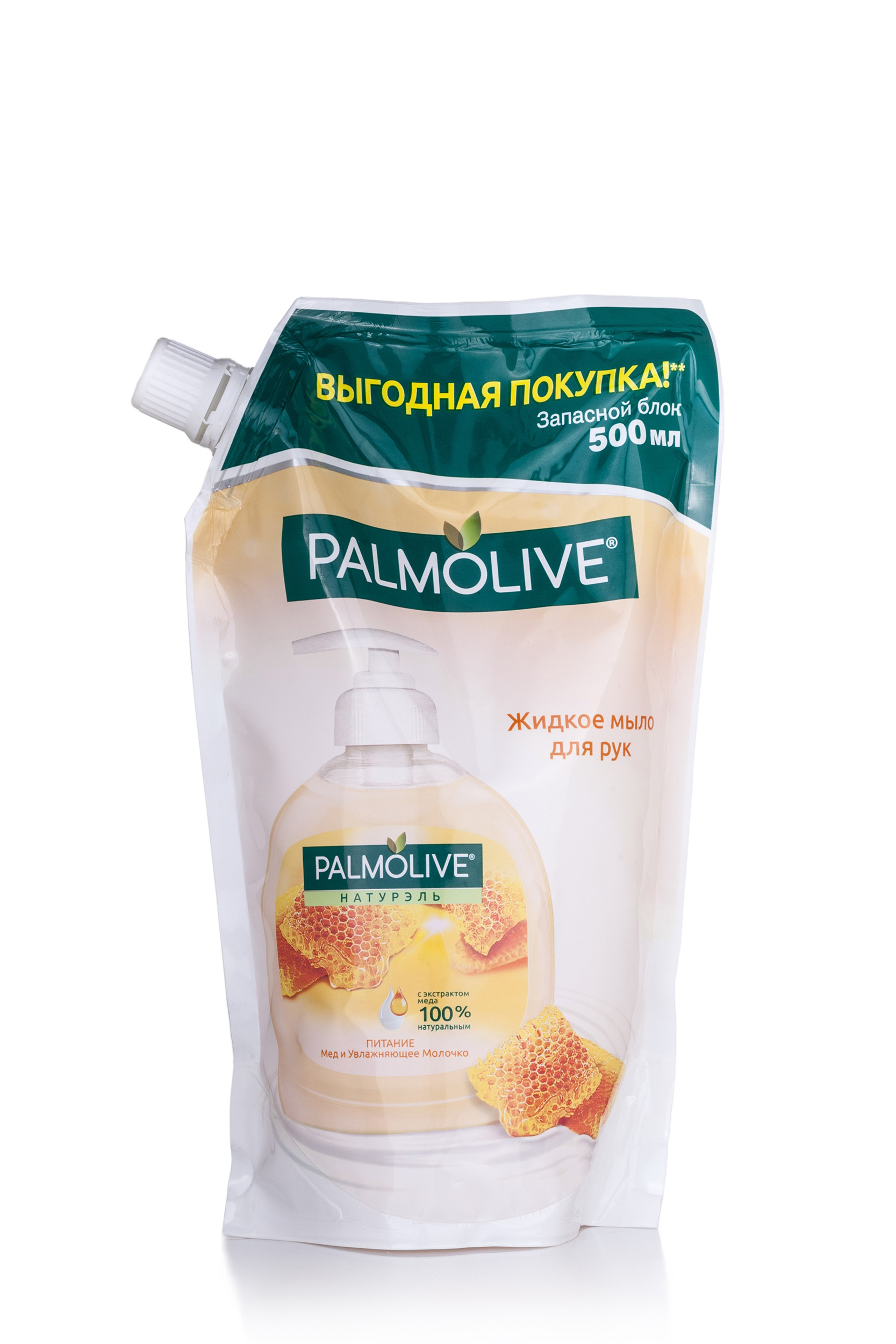 

Мило рідке Palmolive Мед та Зволожуюче молочко запаска 500мл