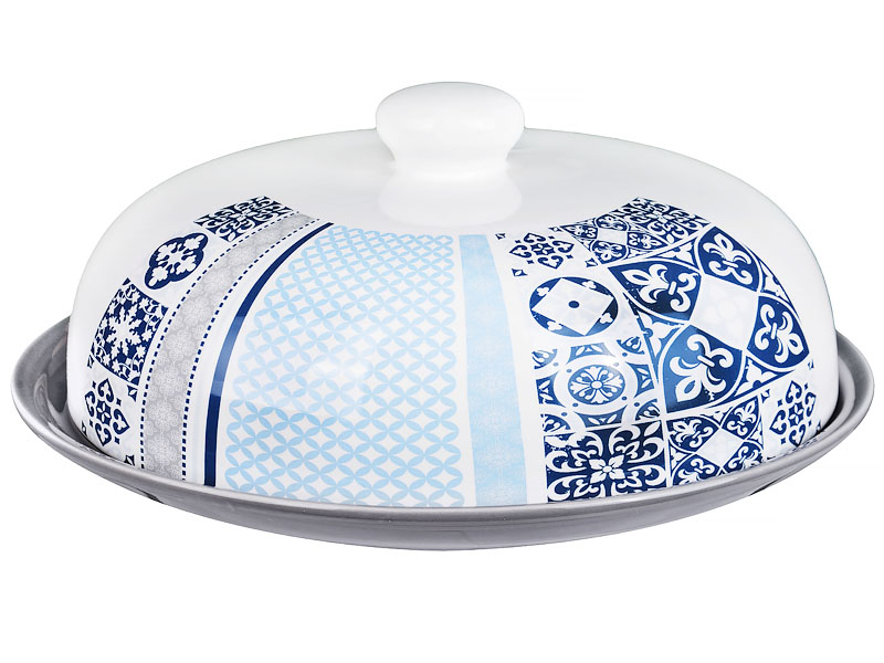 

Блюдо Lefard з кришкою Синя мозаїка, 23см,358-777