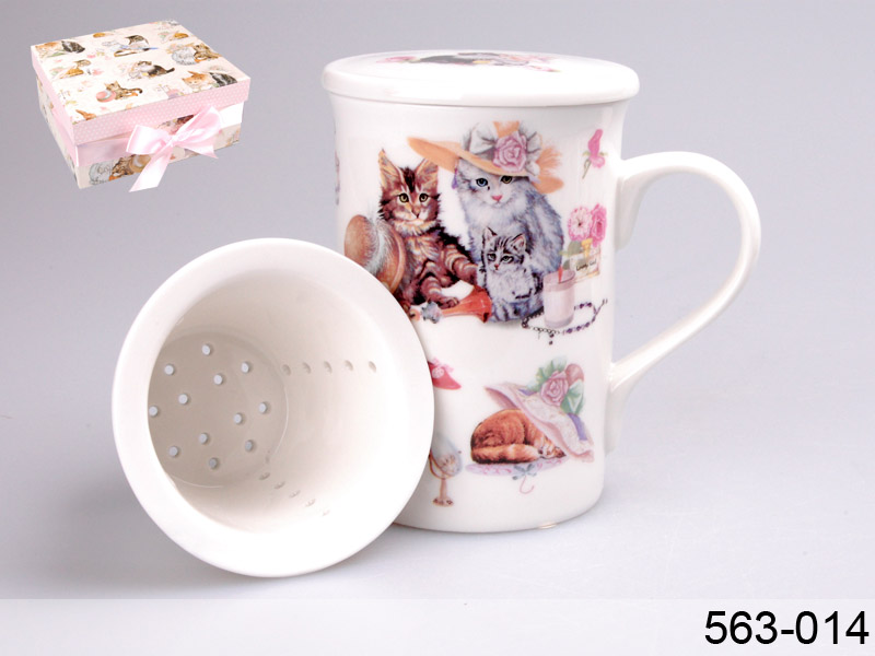 

Чашка заварювальна Lefard Кошенята, з фільтром та кришкою,563-014