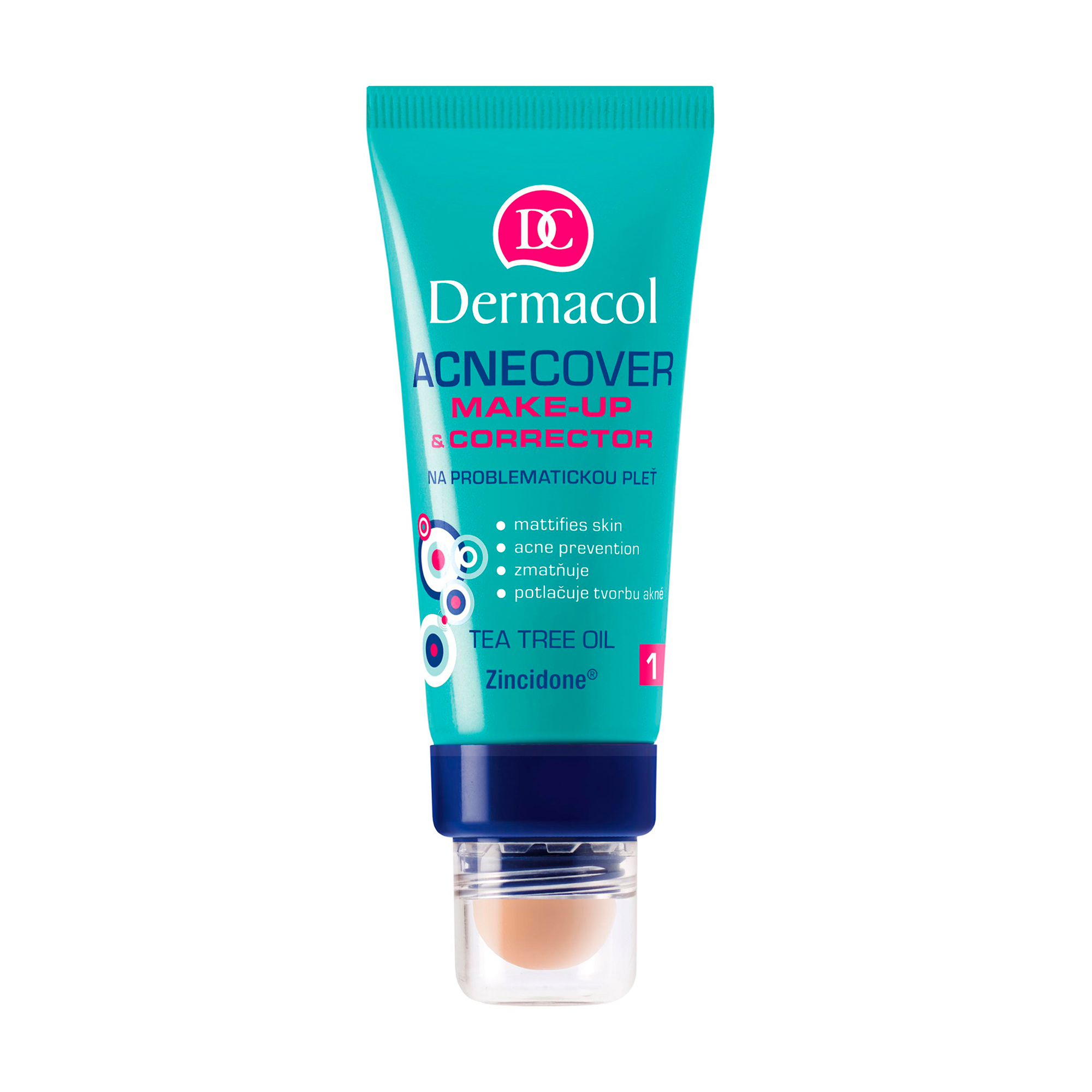 

Тональний крем Dermacol Acnecover Make Up & Corrector з коректором для cвітлої шкіри 1, 33 г