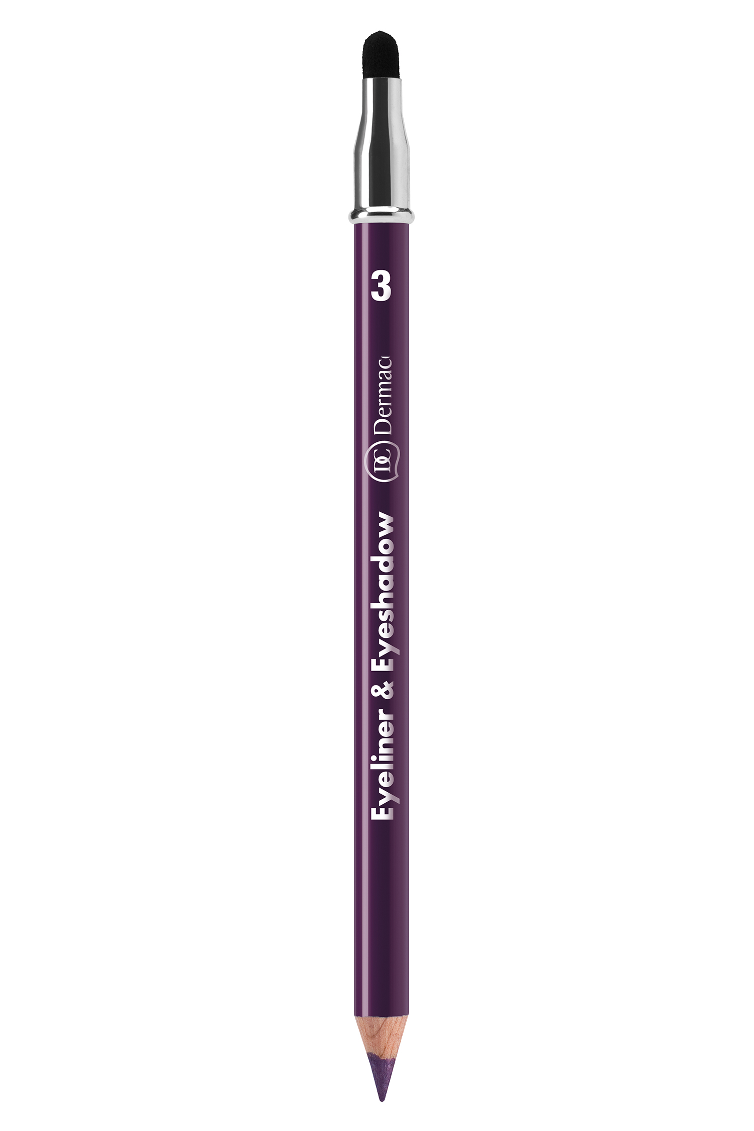 

Олівець для очей Dermacol Eyeliner-Eyeshadow (фіолет) з аплікатором 03, 1.6г