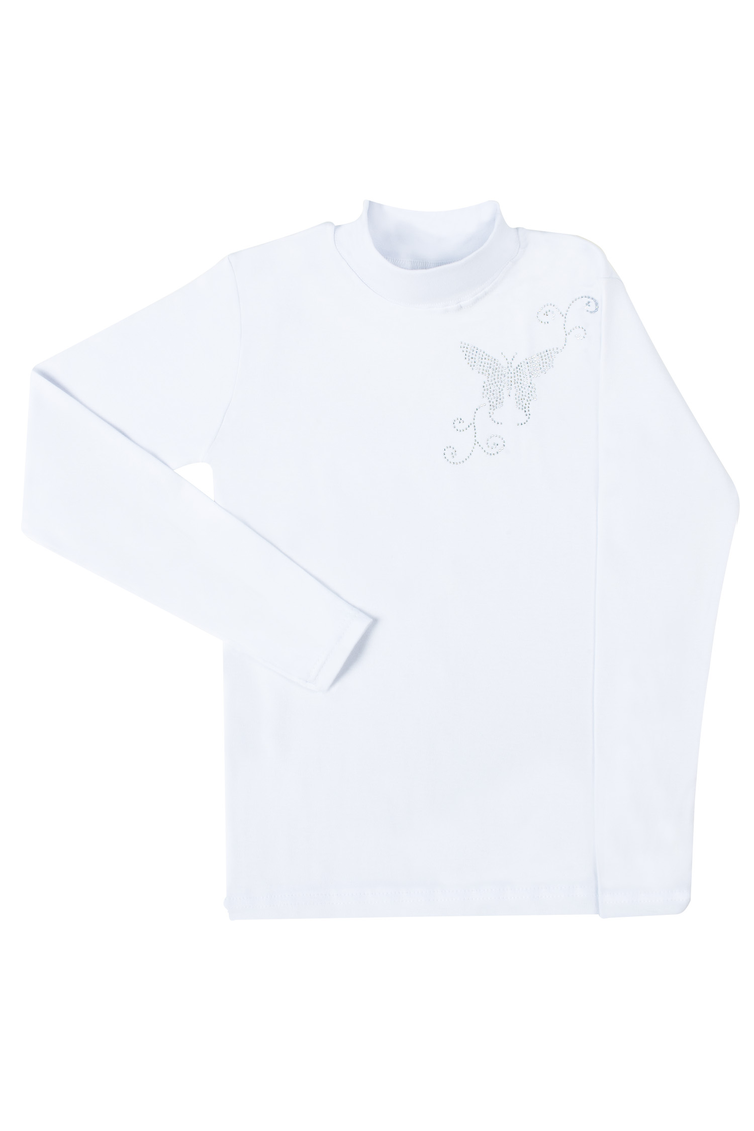 

Гольфик дитячий Umka для дівчинки р.8 зріст 122-128 білий Маленький метелик 11G / white18 / 06 littlebutterfly8