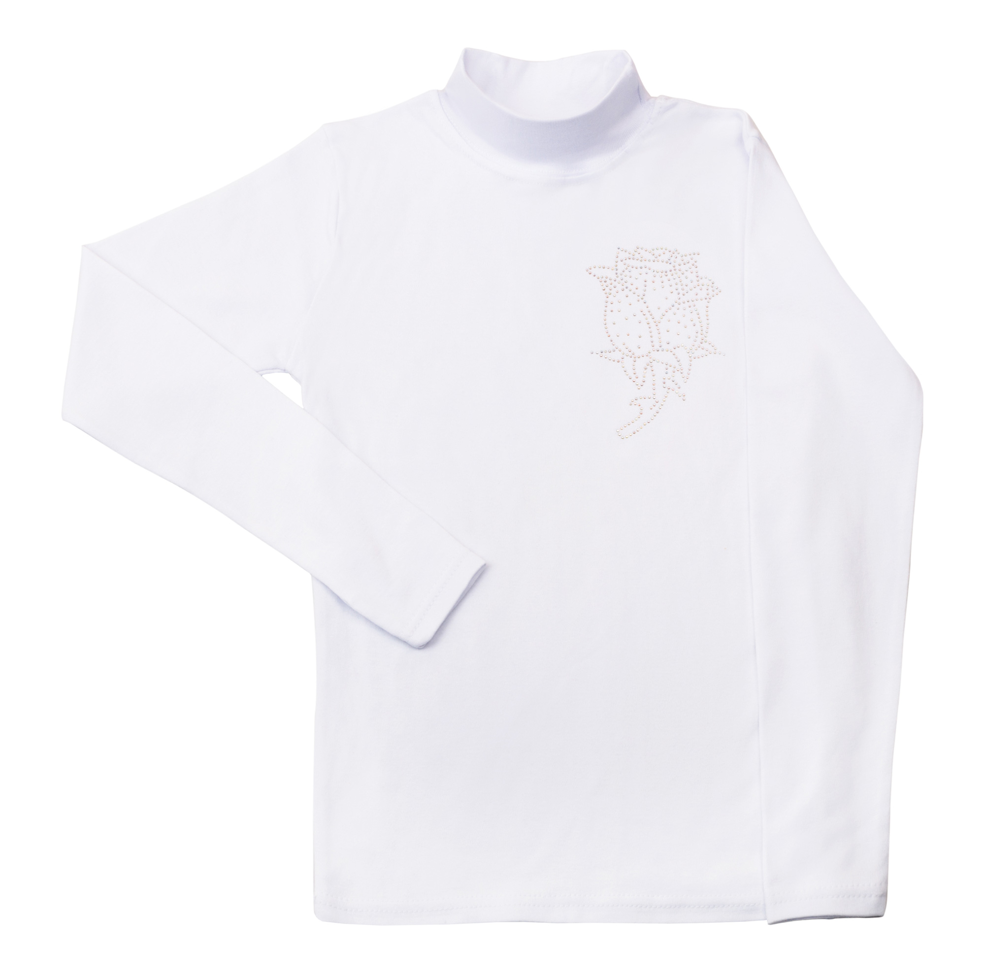 

Гольфик дитячий Umka для дівчинки р.10 зріст 134-140 білий Роза 12G / white18 / 06rose10