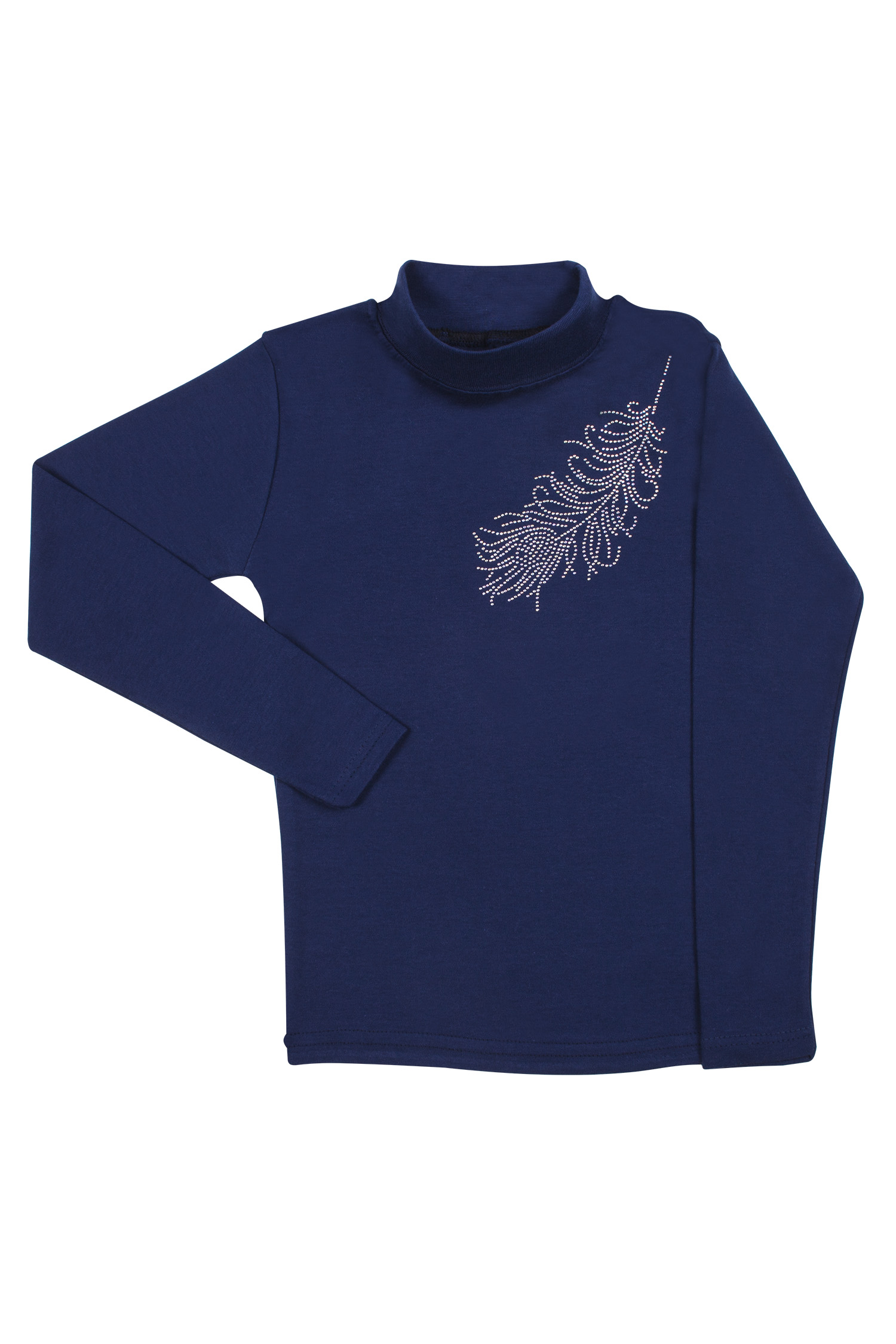 

Гольфик детский Umka для девочки т.синий Перо 14G/darkblue18/06feather