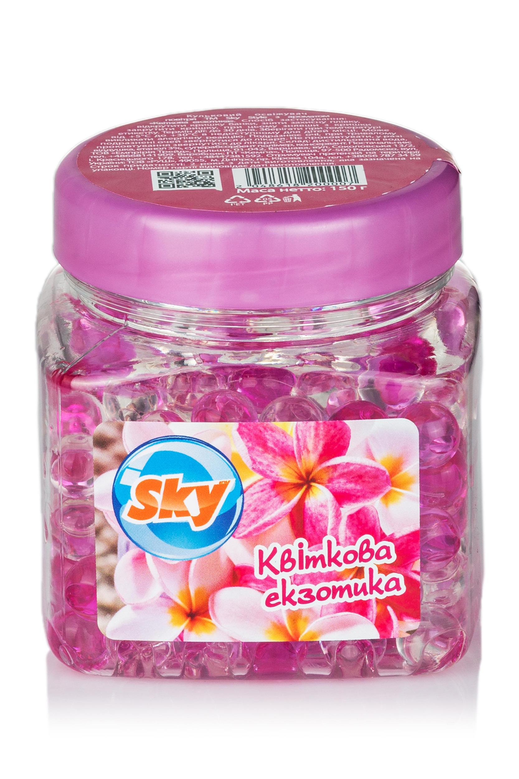 

Гелевий освіжувач повітря Sky Style Квіткова екзотика, 150г