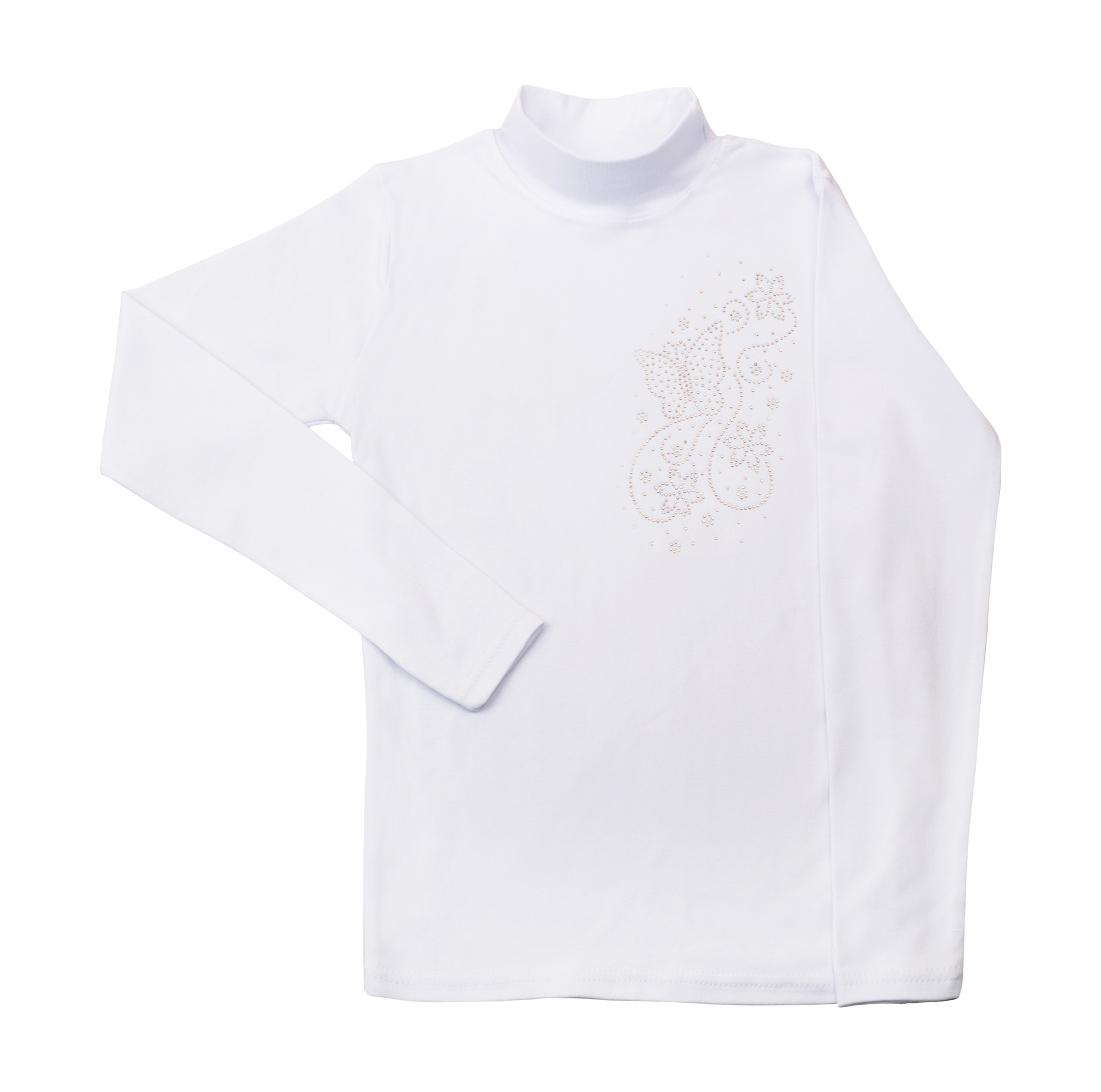 

Гольфик дитячий Umka для дівчинки р.9 зріст 128-134 білий Метелик, три квітки 20G / white18 / 06-9