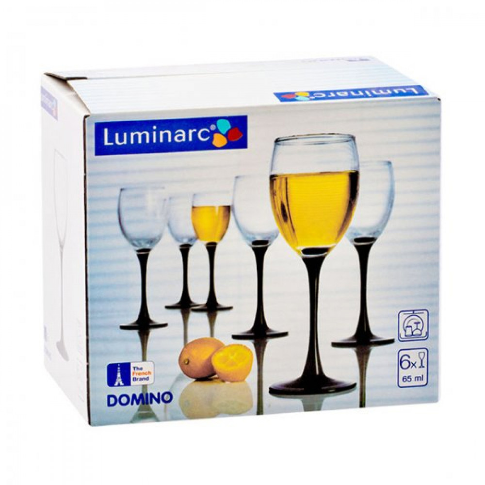 

Набір чарок на ніжці Luminarc Domino, 6*65мл (H8166/1)