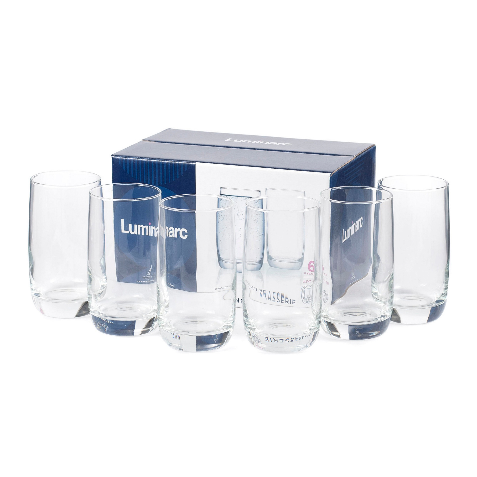 

Набір високих склянок Luminarc French Brasserie, 6*330 мл (H9369/1)