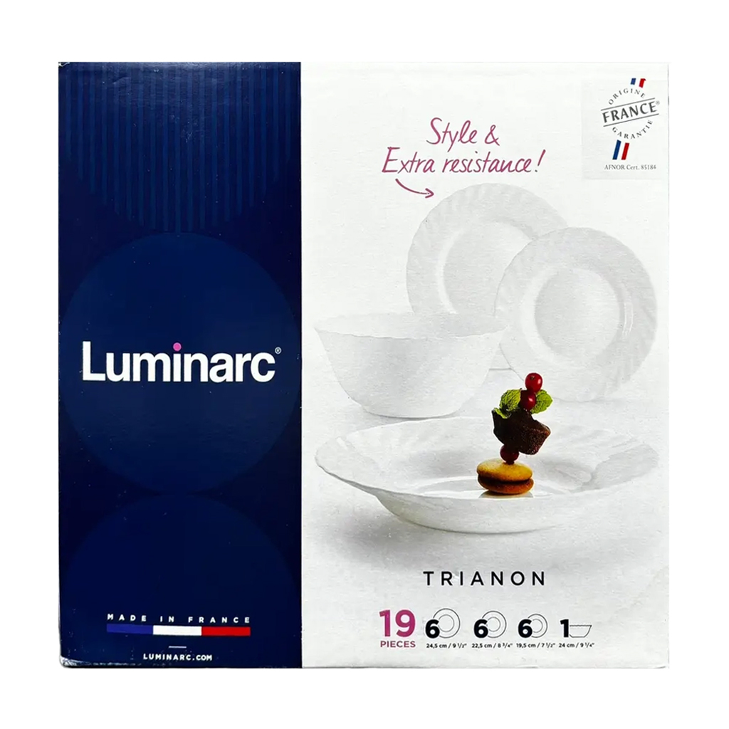 

Уцінка! Столовий сервіз Luminarc Trianon, 19 предметів (00144)