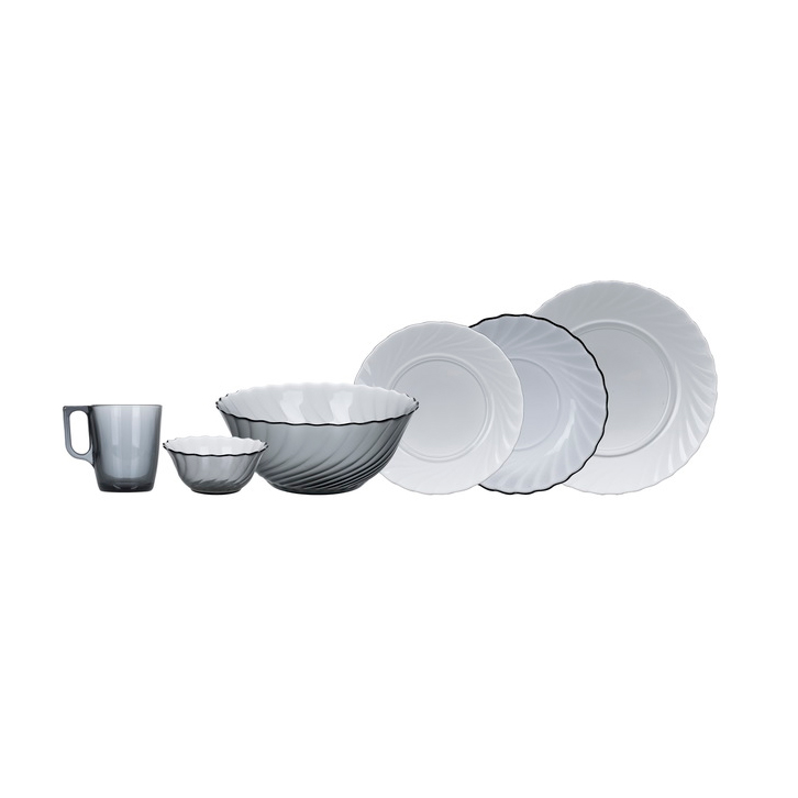 

Сервіз столовий LUMINARC TRIANON GRAPHITE 31предмет,N5756