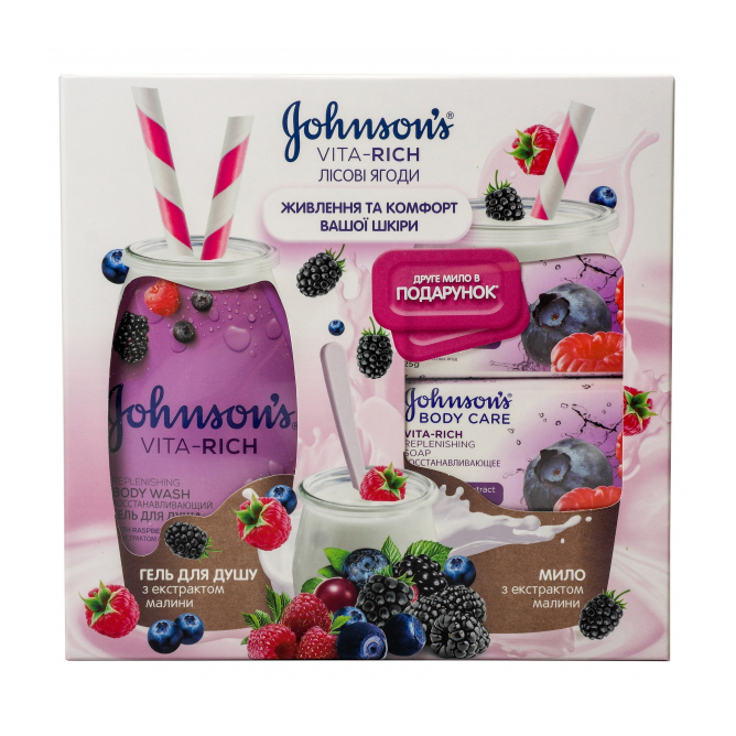 

Набір Johnson's Body Care Vita Rich Лісові Ягоди (мило у подарунок)