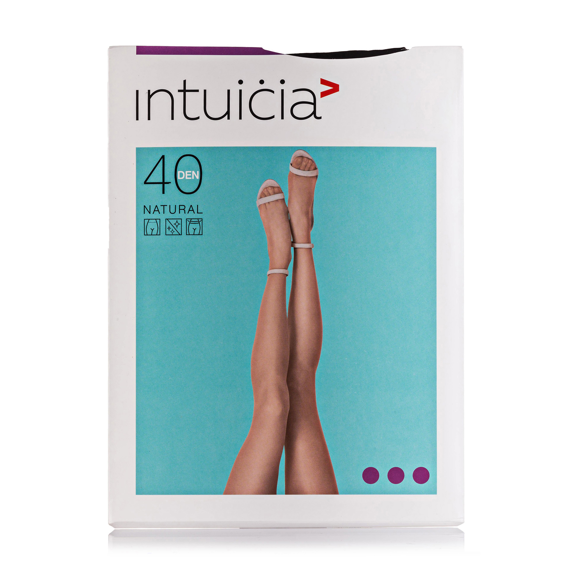 

Колготки жіночі Intuicia Natural 40 DEN, Black, розмір 3