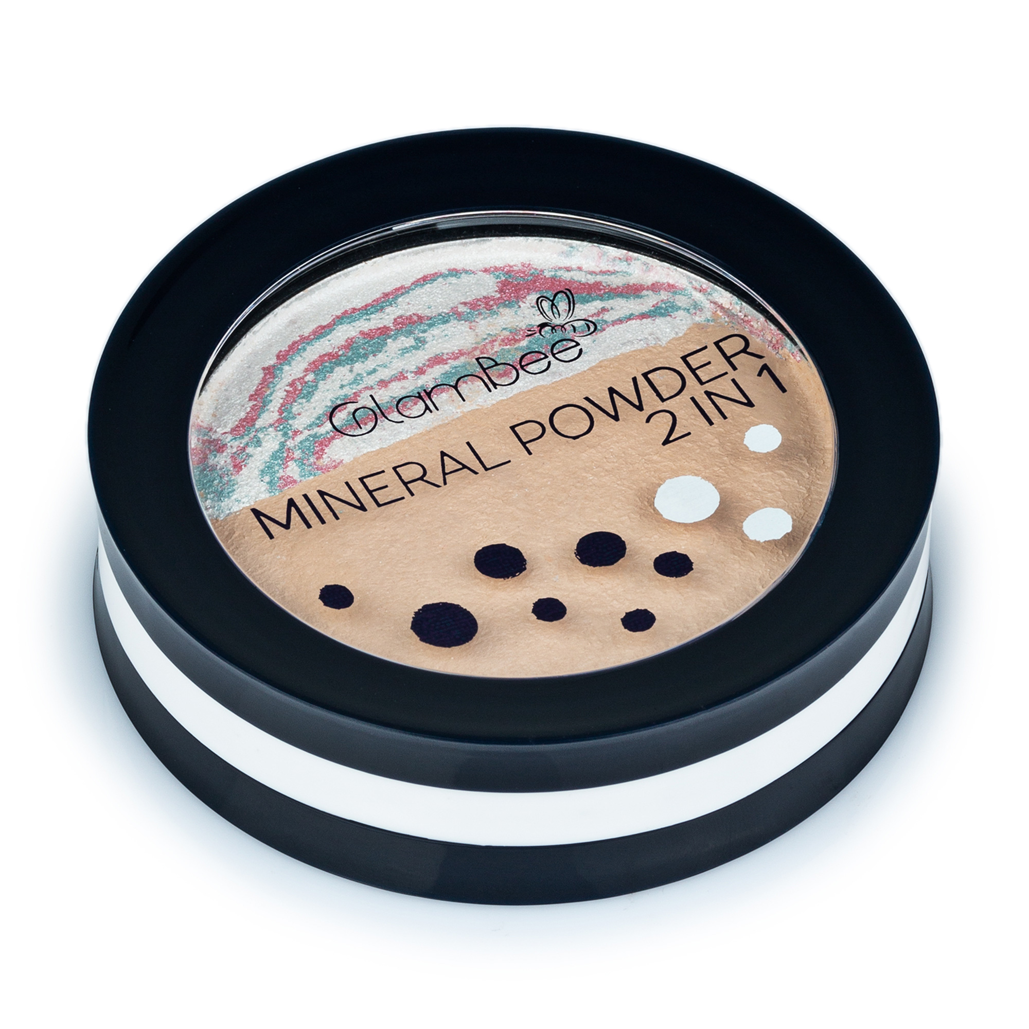 

Пудра компактна GlamBee Mineral Powder 2in1 тон 02, 12 г