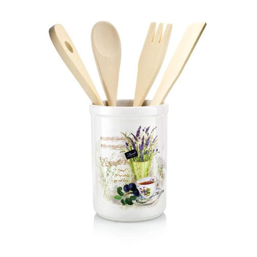 

Набір кух.приладів Banquet Lavender підставка+4лопатки ,60ZF1073-B