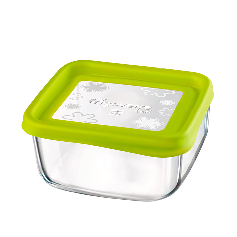 

Ємність для продуктів Bormioli Rocco Quadra fun зелена 15х15см 0,75л,387870MV2321990