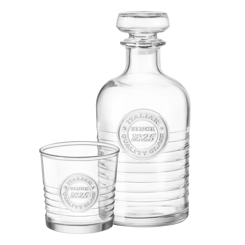

Набір для віскі Bormioli Rocco OFFICINA 1825 графін+6 склянок,540625S01021990