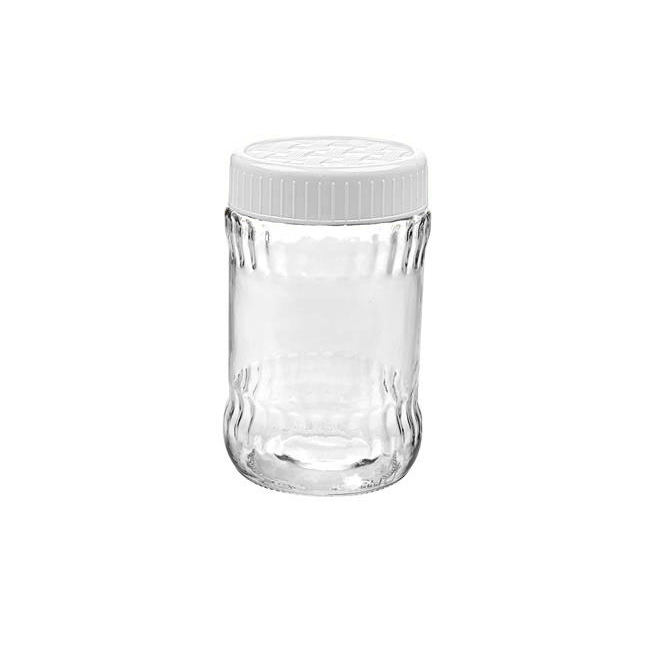 

Ємність для продуктів Titiz Plastik Lattice скляна біла 0,66л,KC-162-WT