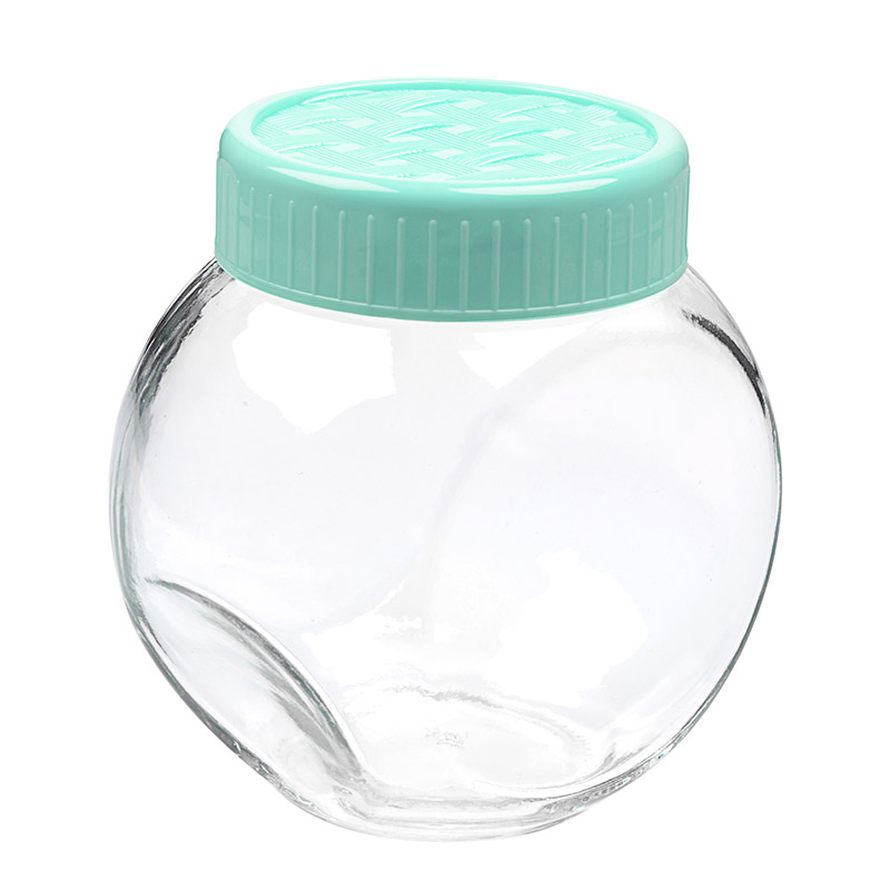 

Ємність для продуктів Titiz Plastik Lattice скляна бірюзова 0,75л,KC-159-TU