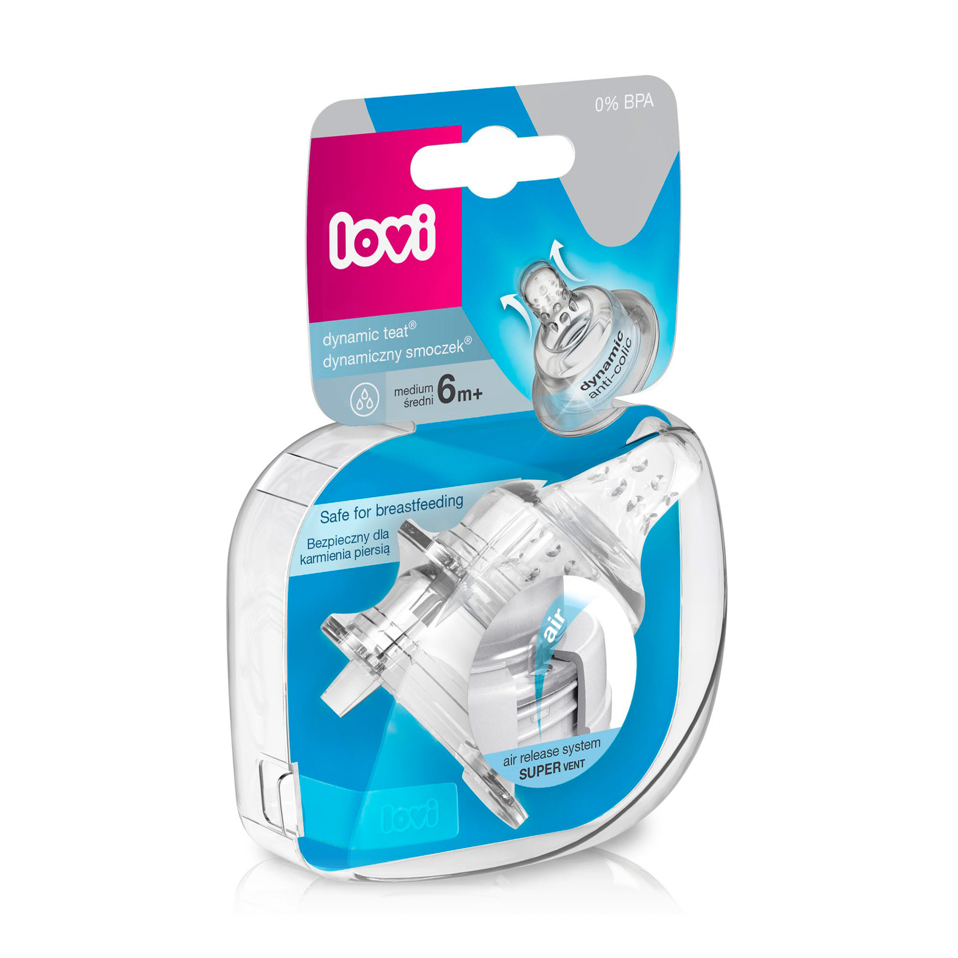 

Уцінка! Соска силіконова LOVI динамічна середня, від 6 місяців, 2 шт (18/751)