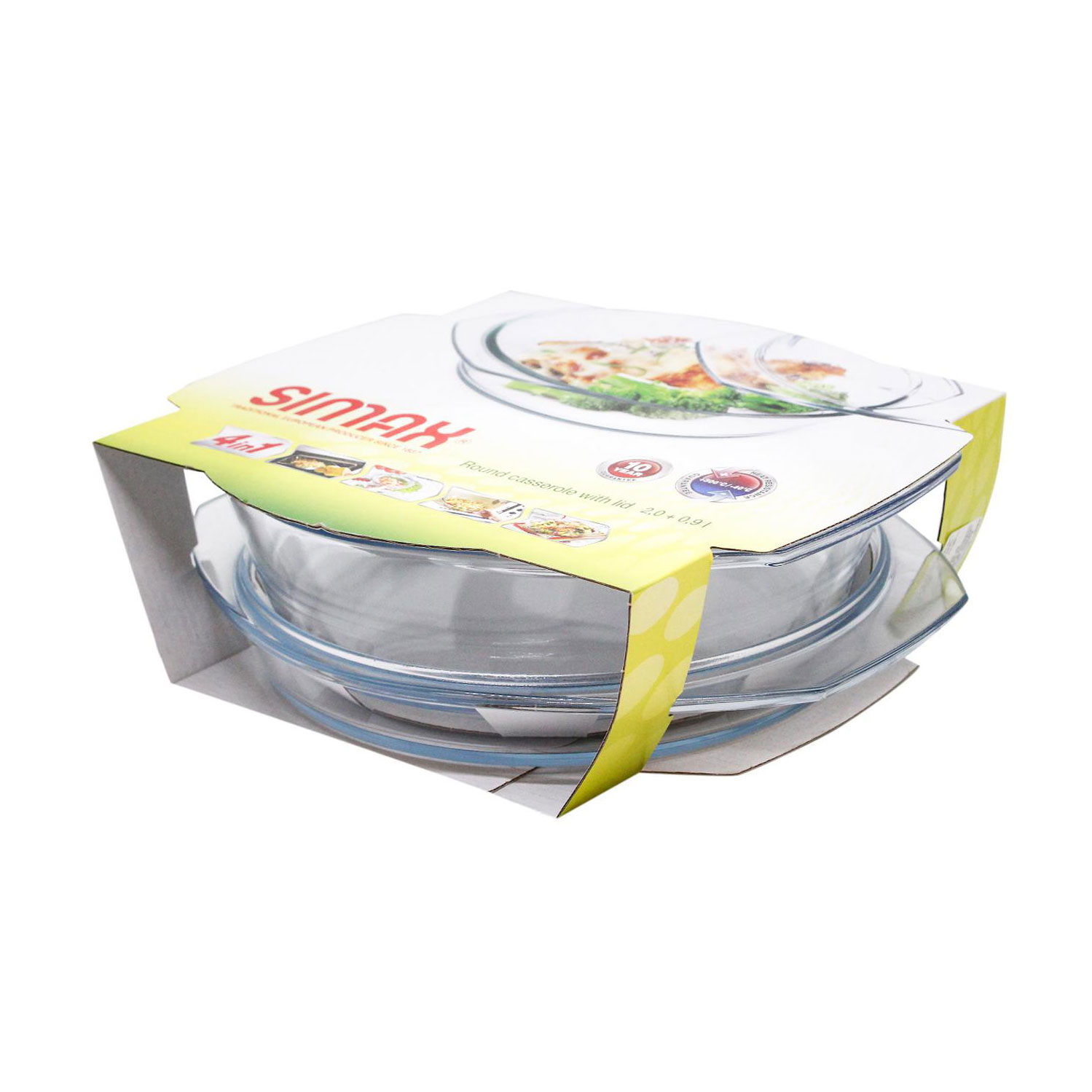 Каструля Simax з кришкою, 2 л + 0.9 л (6026/6036)