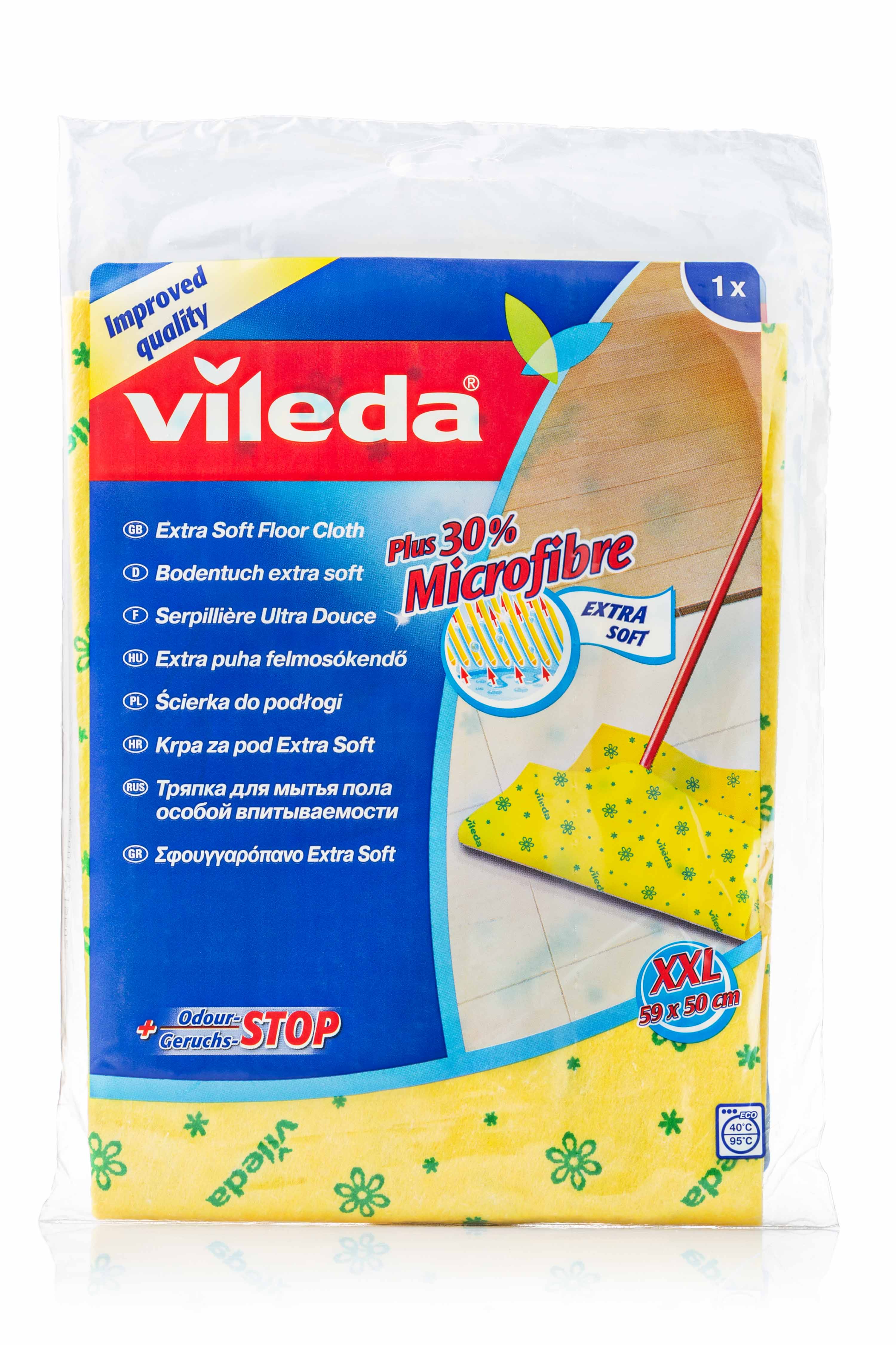 

Ганчірка Vileda з мікрофібри для миття підлоги, 1 шт.