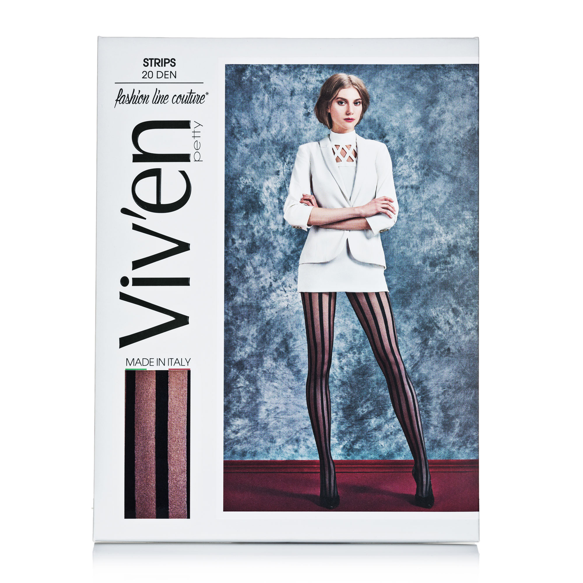 

Колготи жіночі TM Viv’en petty 7HY Стріпс 20 ден чорний р.4