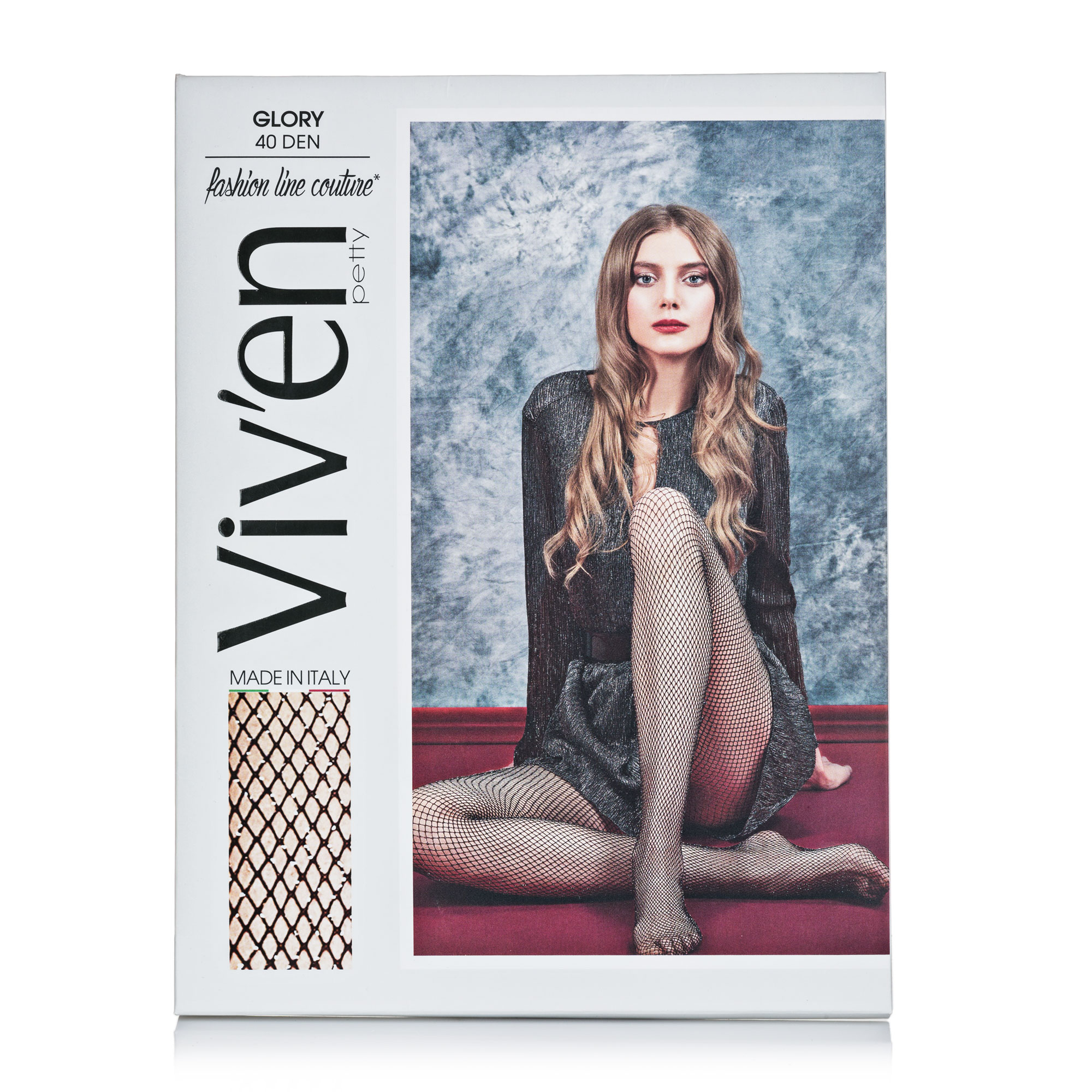 

Колготи жіночі TM Viv’en petty 2R5 Глорі 40 ден чорний/золото р.3
