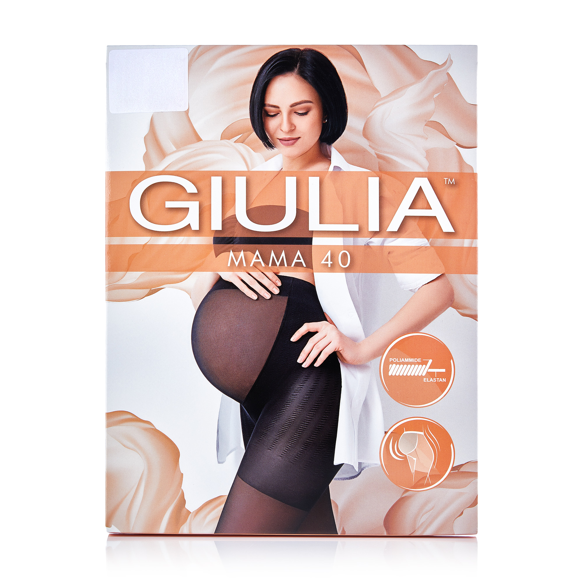 

Колготки жіночі Giulia Mama для вагітних, 40 DEN, Nero, розмір 4