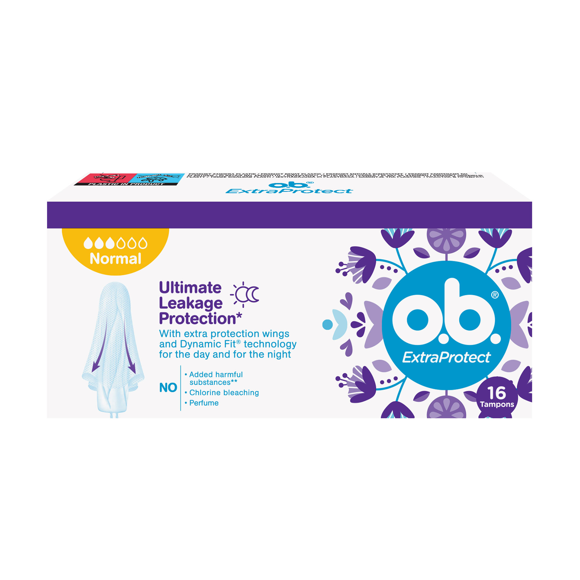 

Уцінка! Тампони o.b. ExtraDefence Normal, 16 шт