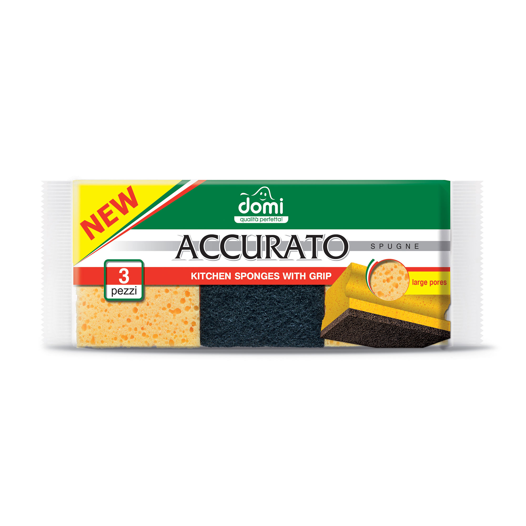 

Губки кухонні Domi профільовані, 3 шт