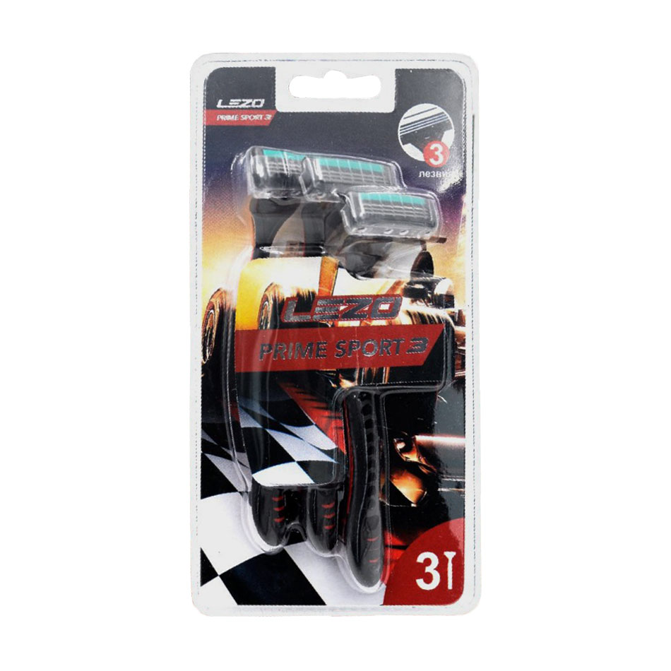 

Уцінка! Одноразові бритви Lezo Prime Sport 3 чоловічі, 3 шт