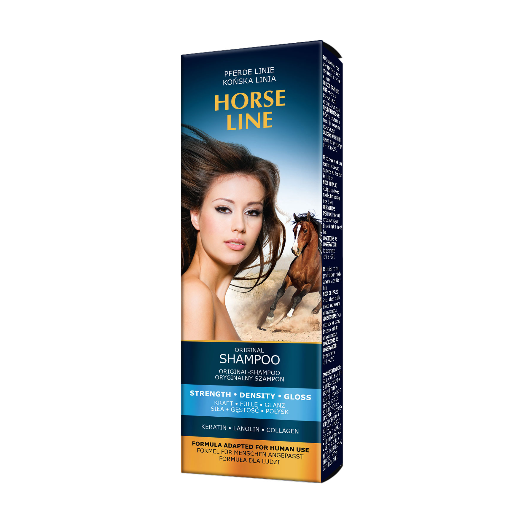 

Оригінальний шампунь для волосся Pharma Group Horse Line, сила, густота, блиск, 200 мл