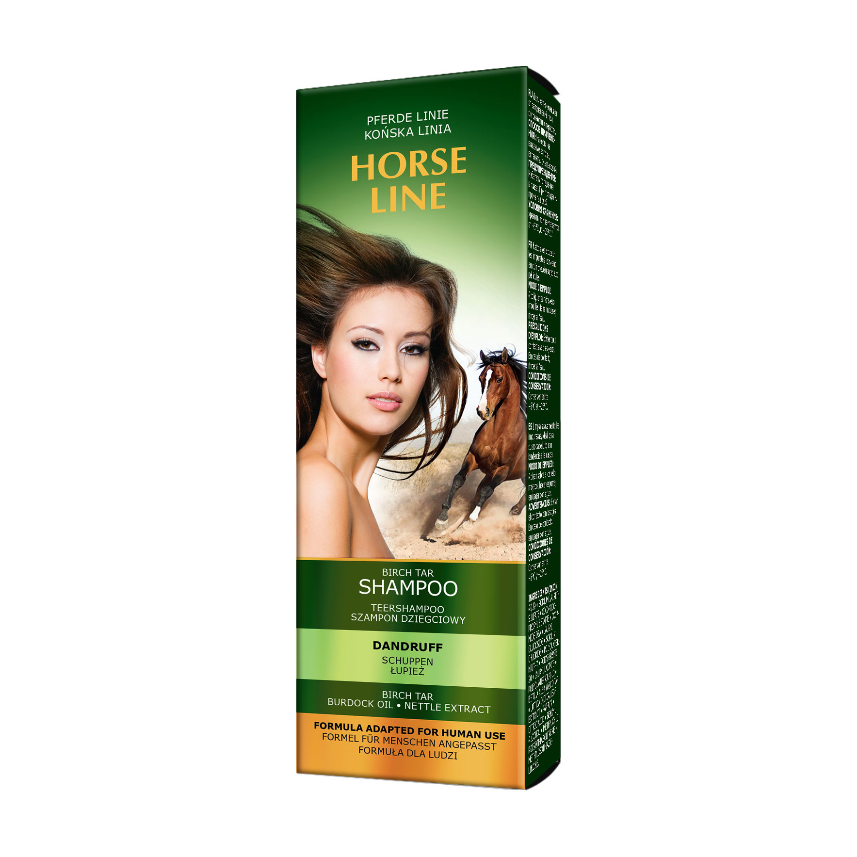 

Шампунь для волосся Pharma Group Horse Line, проти лупи, дегтярний, 200 мл