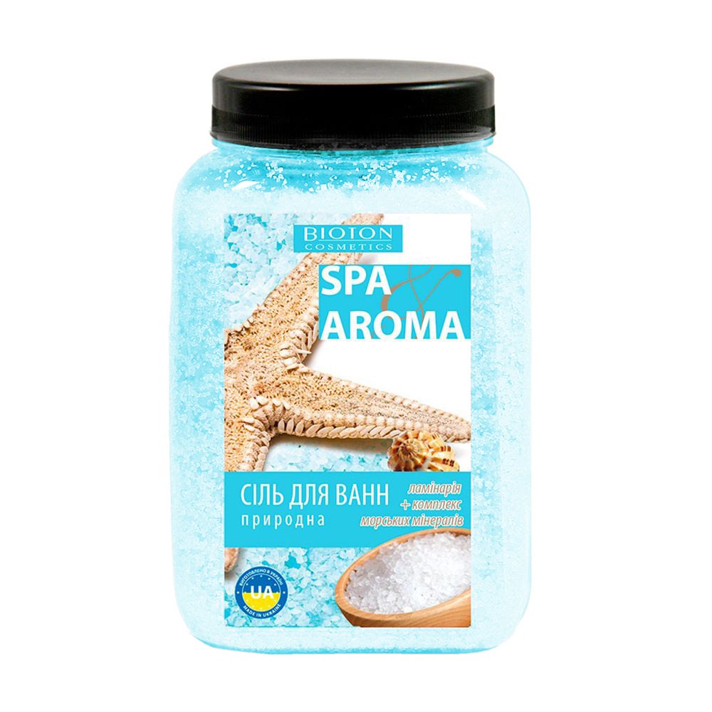 

Морська сіль для ванн природна Bioton Cosmetics Spa & Aroma Sea Salt з екстрактом ламінарії та комплексом морських мінералів, 750 г
