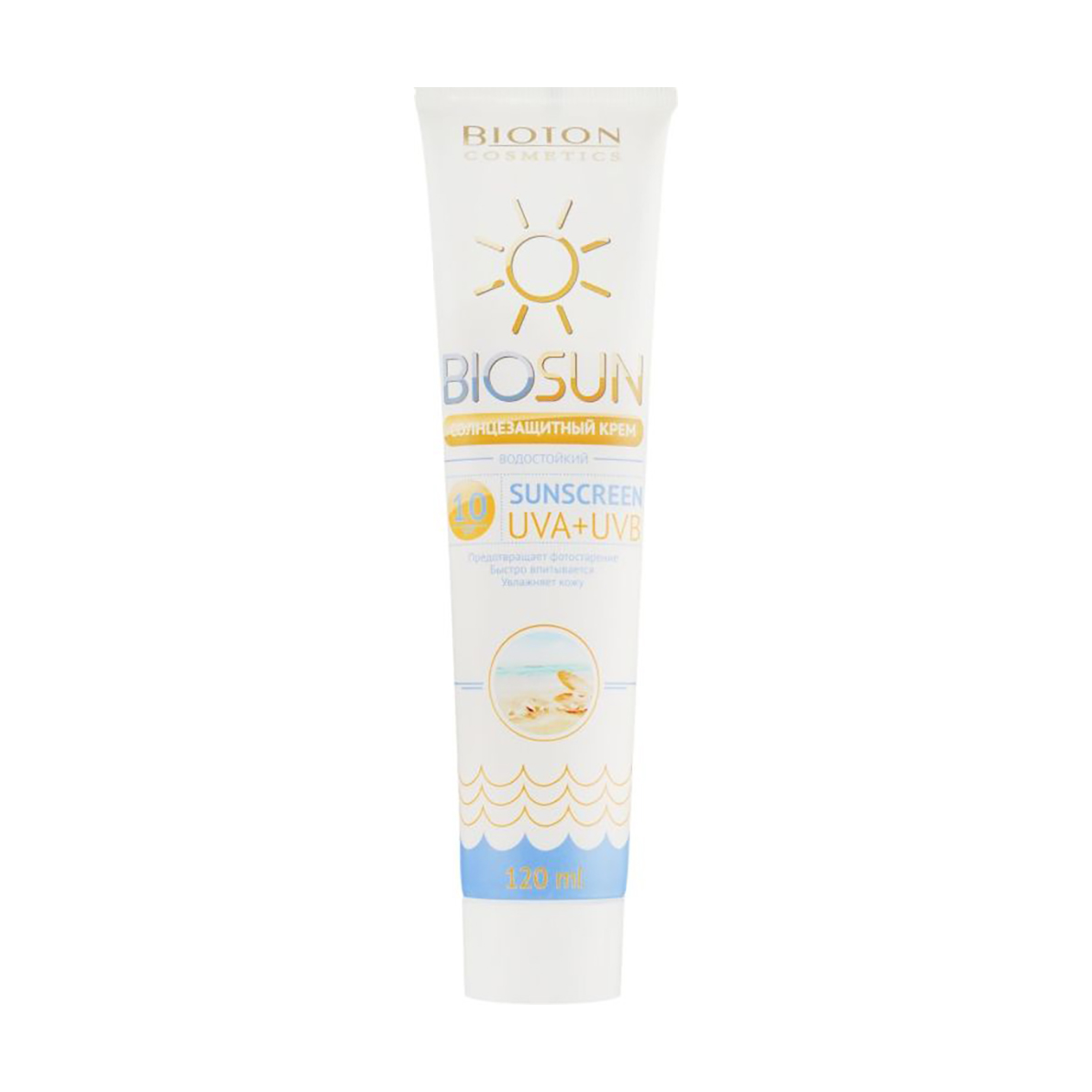 

Сонцезахисний крем Bioton BioSun Sunscreen UVA+UVB SPF 10, 120 мл