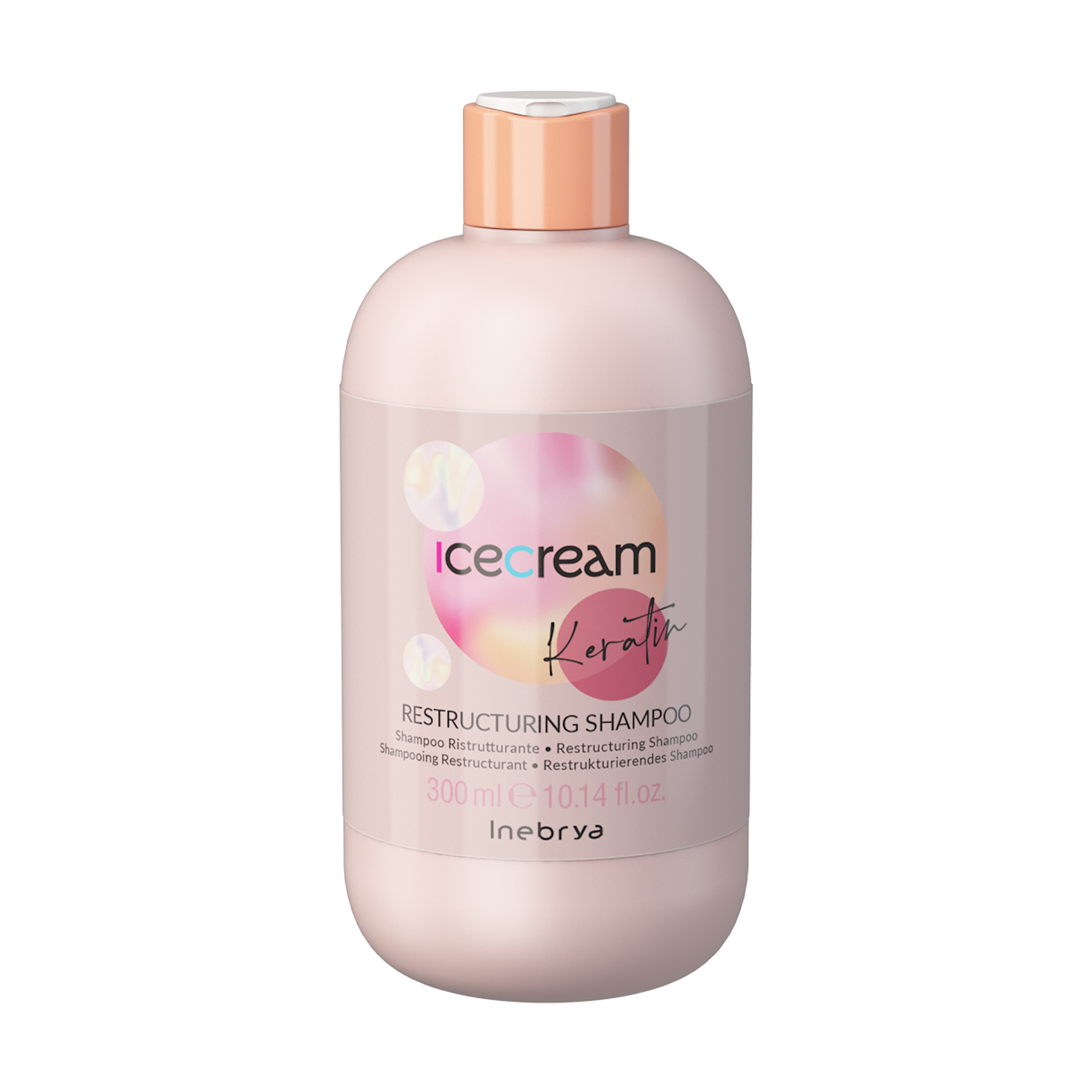 

Уцінка! Відновлювальний шампунь для волосся Inebrya Ice Cream Keratin Restructuring Shampoo з кератином, 300 мл