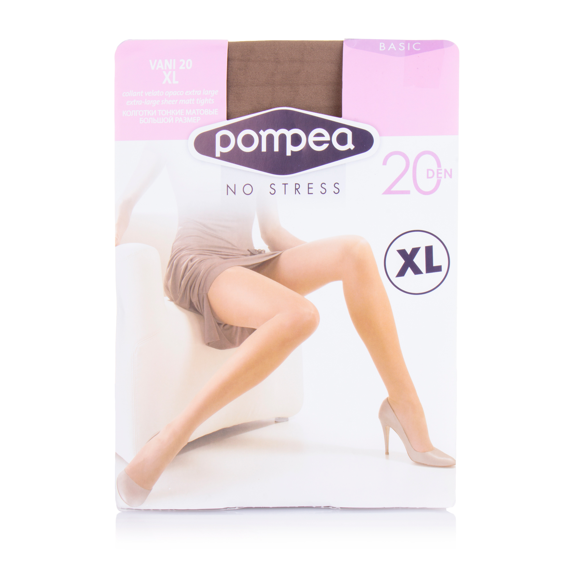 

Колготки жіночі POMPEA VANI 20 ден nature р.XL