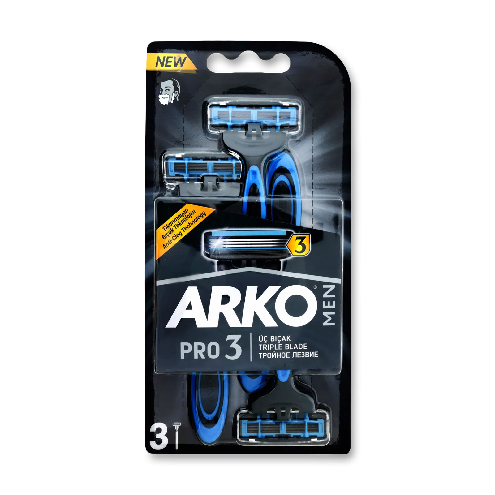 

Уцінка! Одноразовий станок для гоління ARKO потрійне лезо, чоловічий, 3 шт