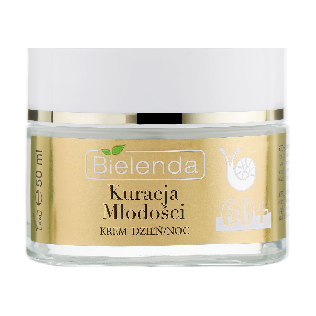 

Уцінка! Відновлюючий крем для обличчя проти зморщок день/ніч Bielenda YOUTH THERAPY 60+, 50 мл