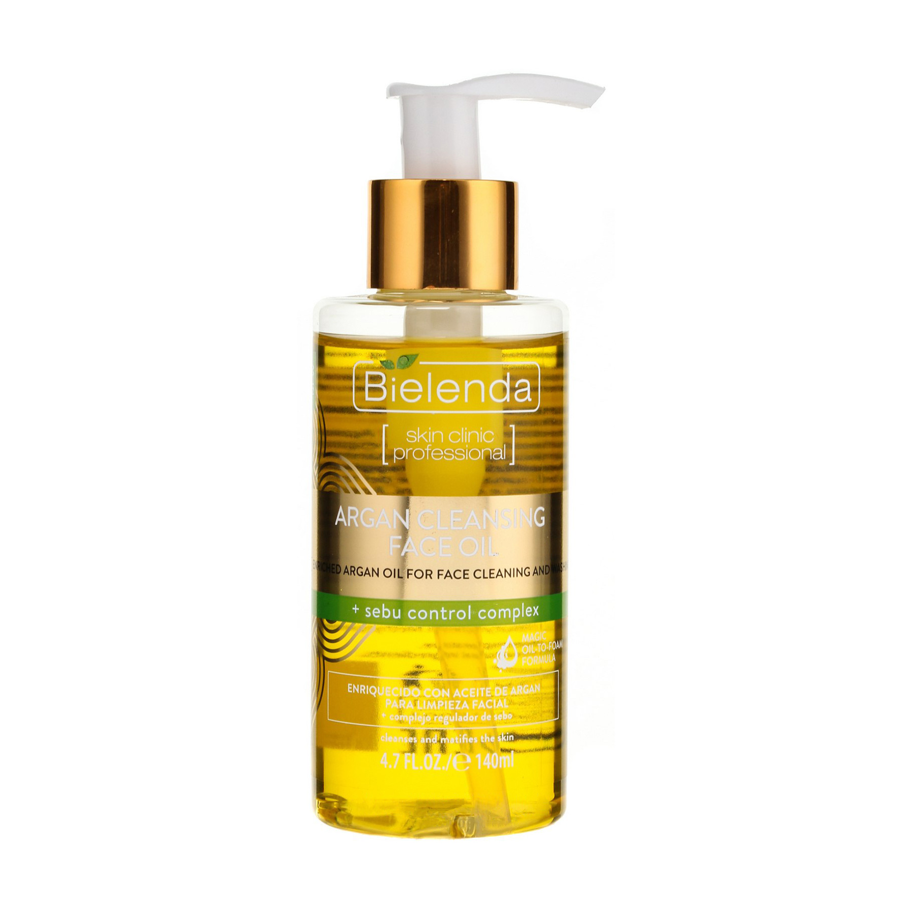 

Гідрофільна олія Bielenda Argan Cleansing Face Oil Sebu Control Complex, 140 мл