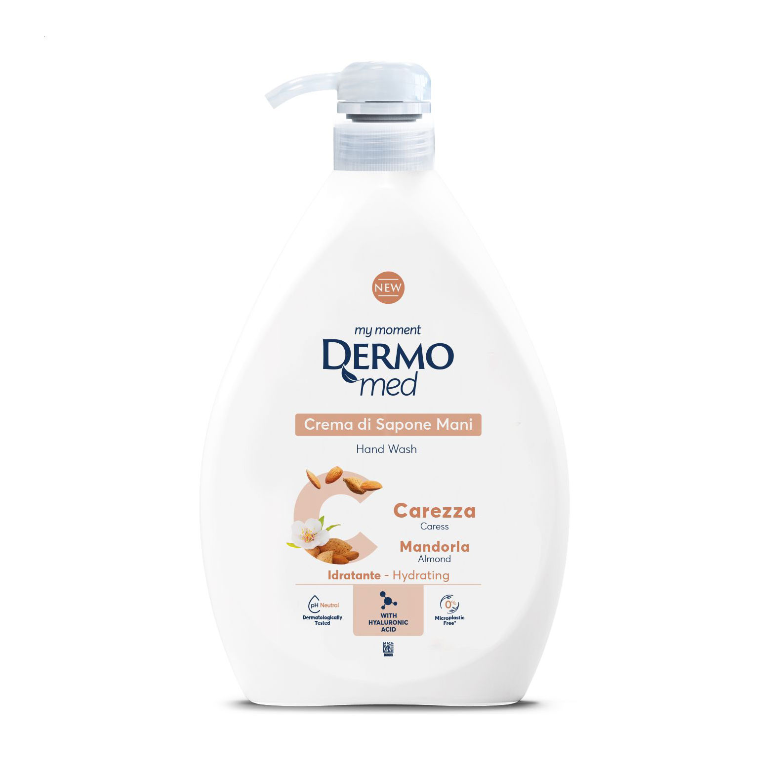 

Уцінка! Рідке крем-мило для рук DermoMed Caress Almond Hand Wash Лагідний, 1 л