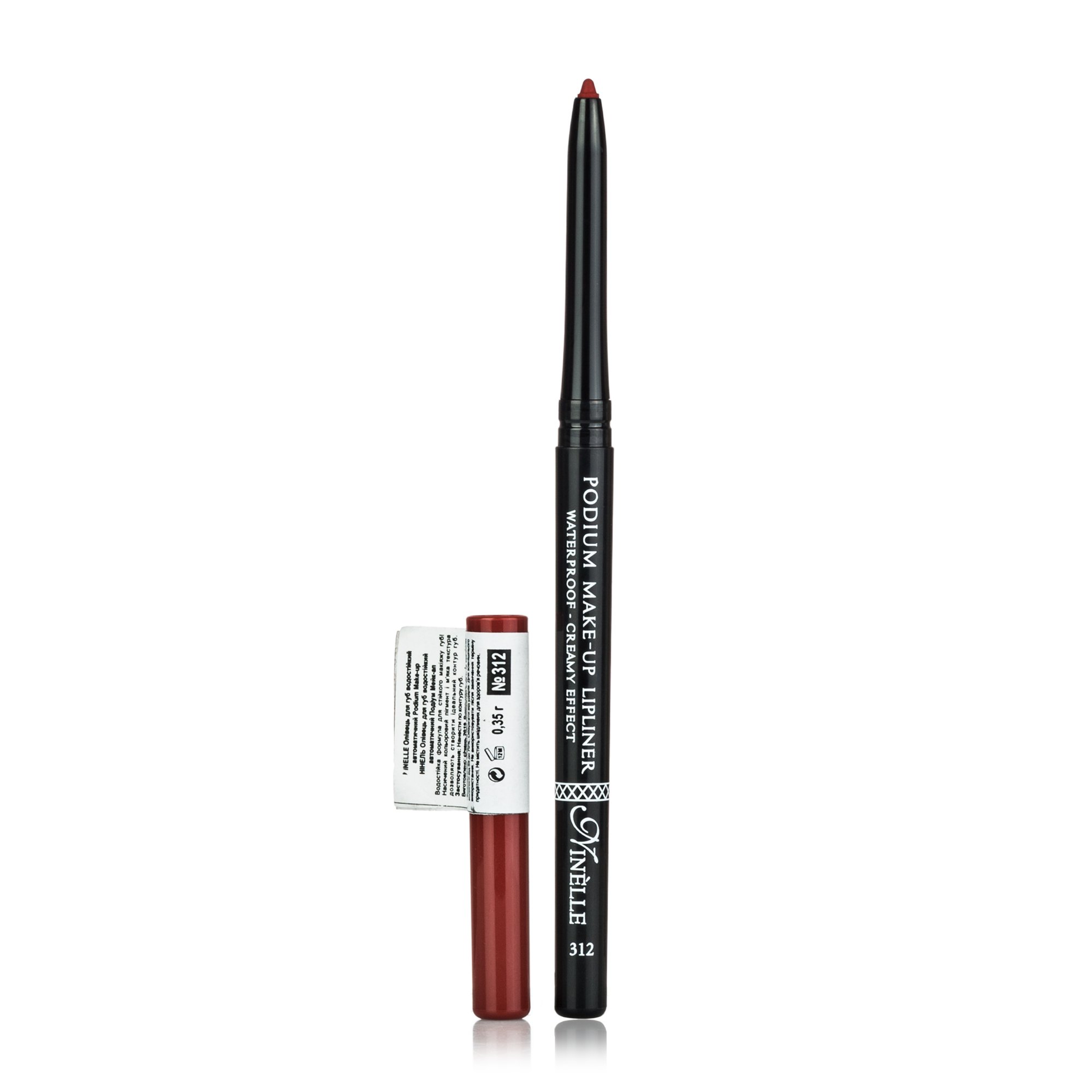 

Олівець для губ Ninelle Podium Make-Up водостійкий тон 312, 0,35г