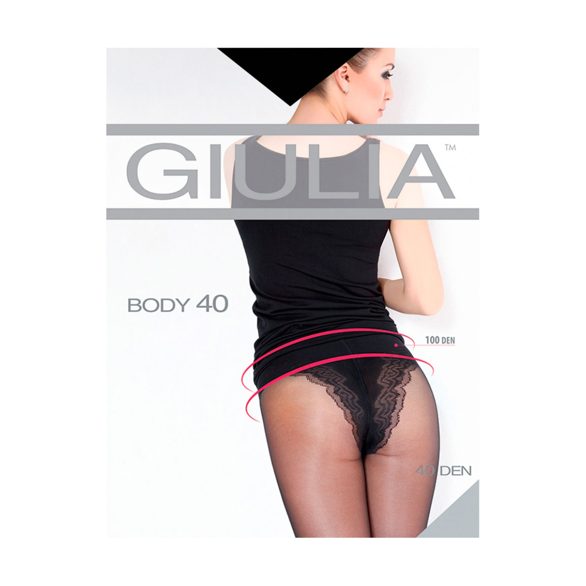

Моделювальні колготки жіночі Giulia Body з коригувальними трусиками, 40 DEN, Diano, розмір 3