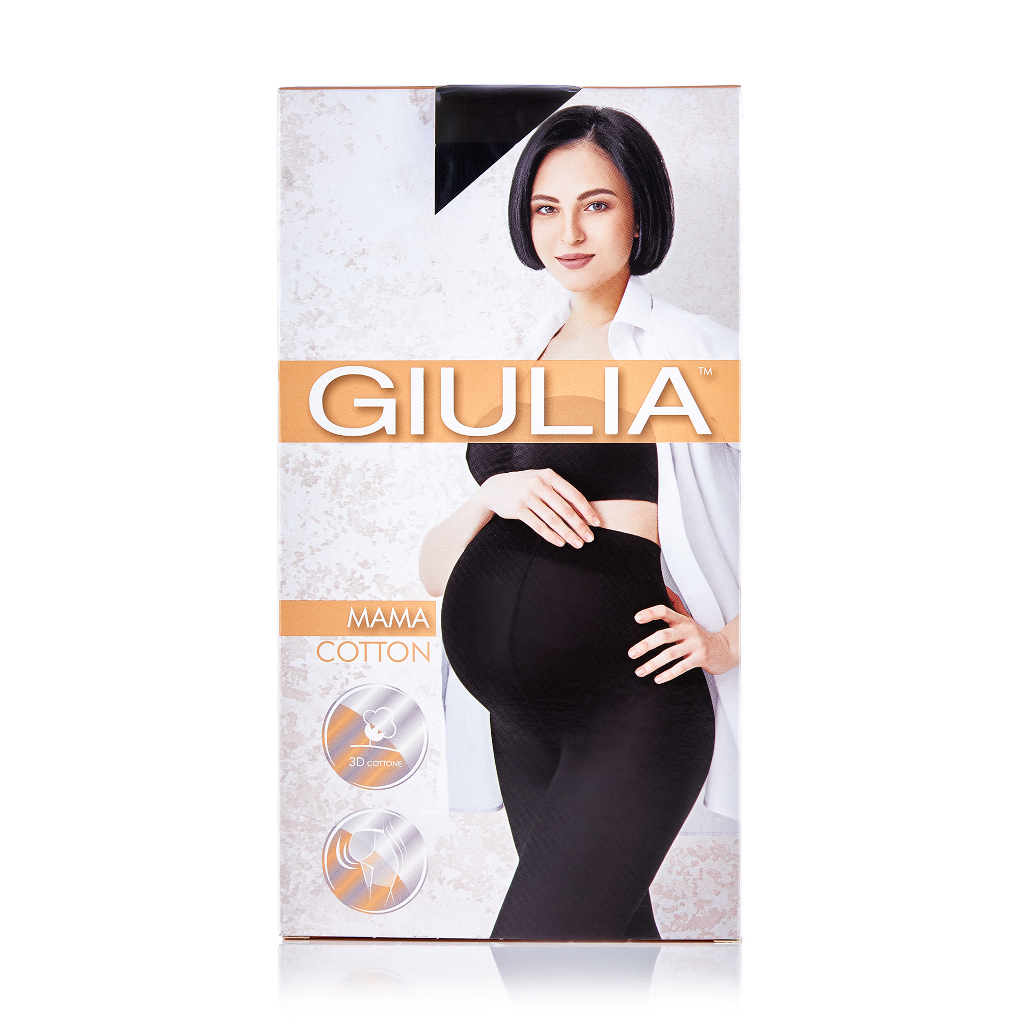 

Теплі колготки жіночі Giulia Mama Cotton для вагітних, 200 DEN, Nero, розмір 4