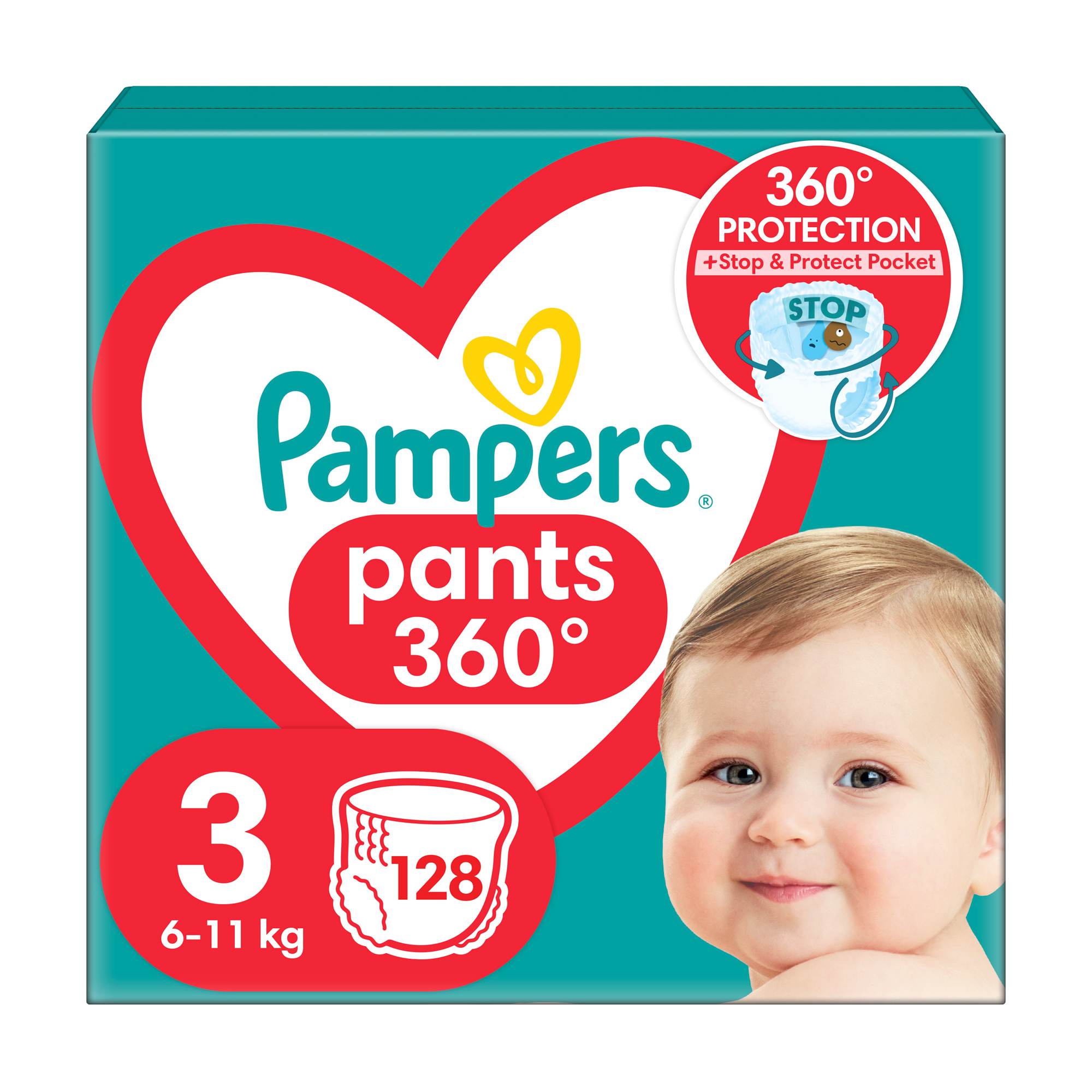 

Уцінка! Підгузки-трусики Pampers Pants розмір 3 (6-11 кг), 128 шт