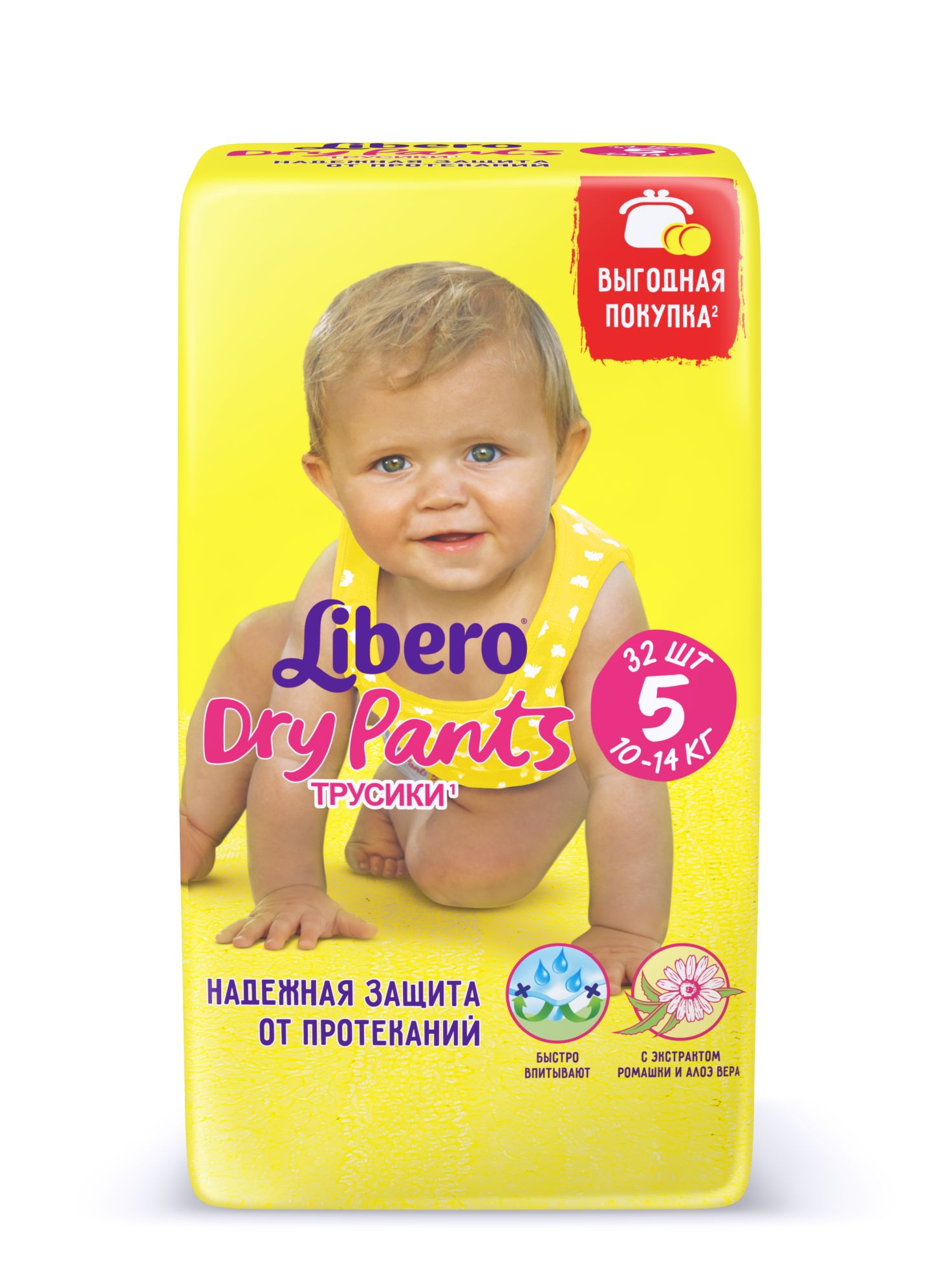 

Підгузки Libero DryPants розмір 5, 10-14 кг, 32 шт