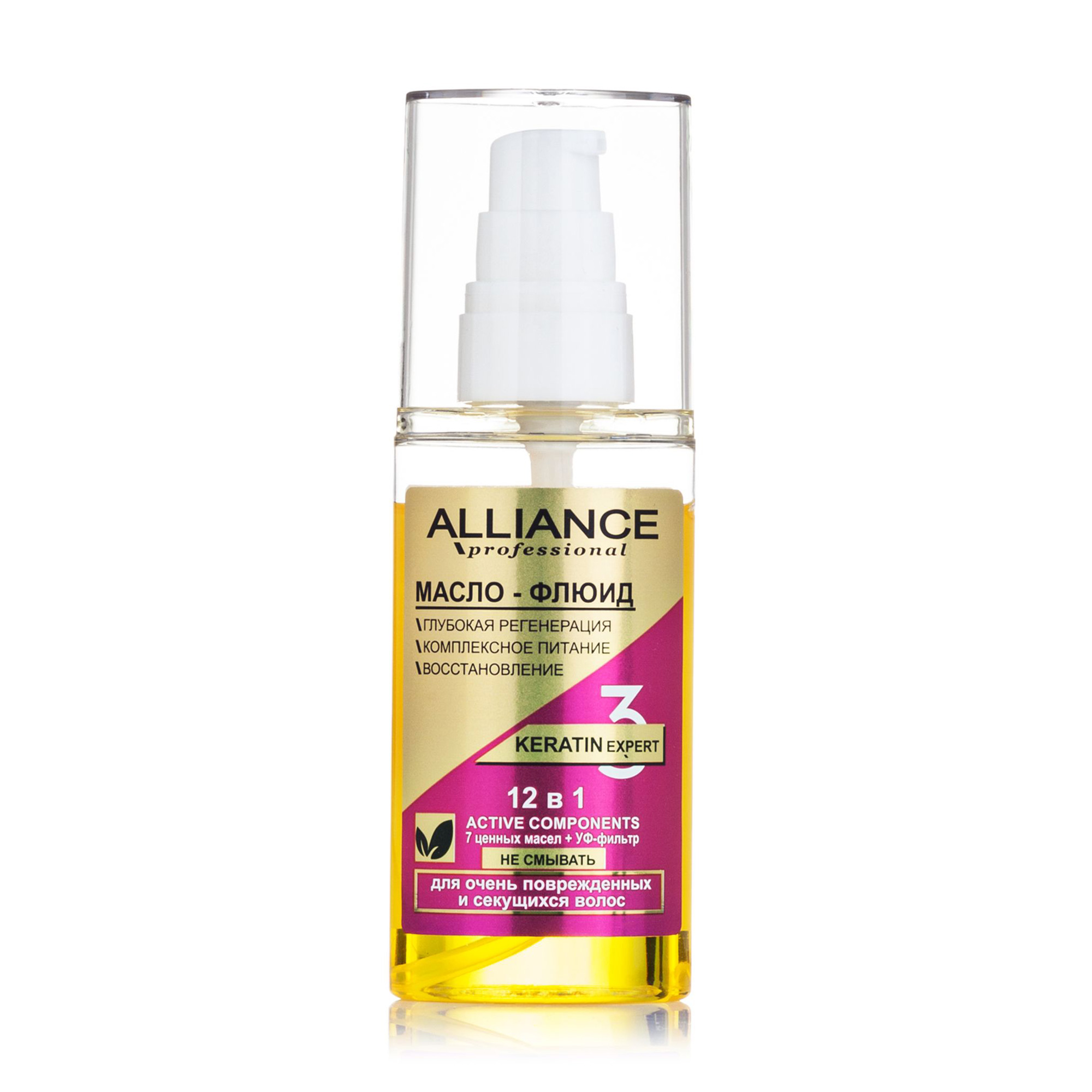 

Олія-флюїд для дуже пошкодженого та посіченого волосся Alliance Professional Keratin Expert, 50 мл